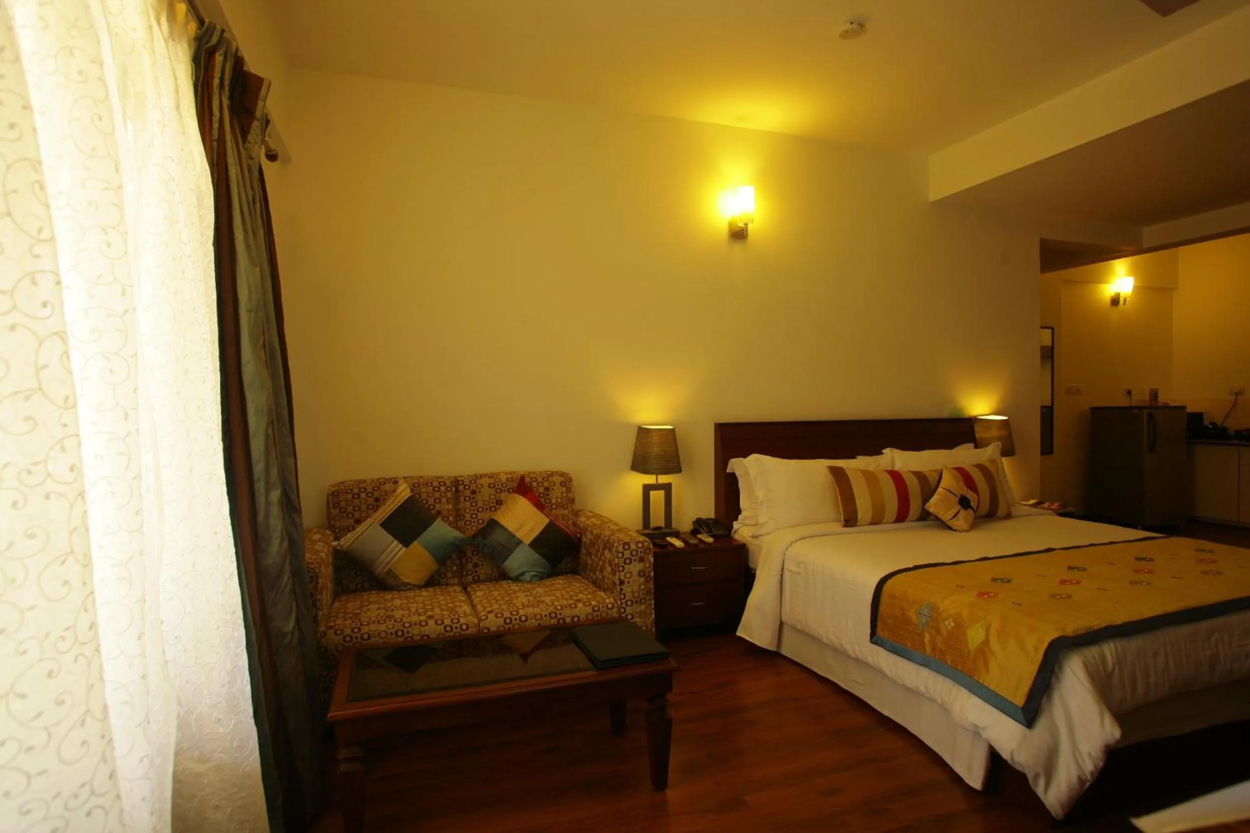 Bedroom, Bed in juSTa Off MG Road