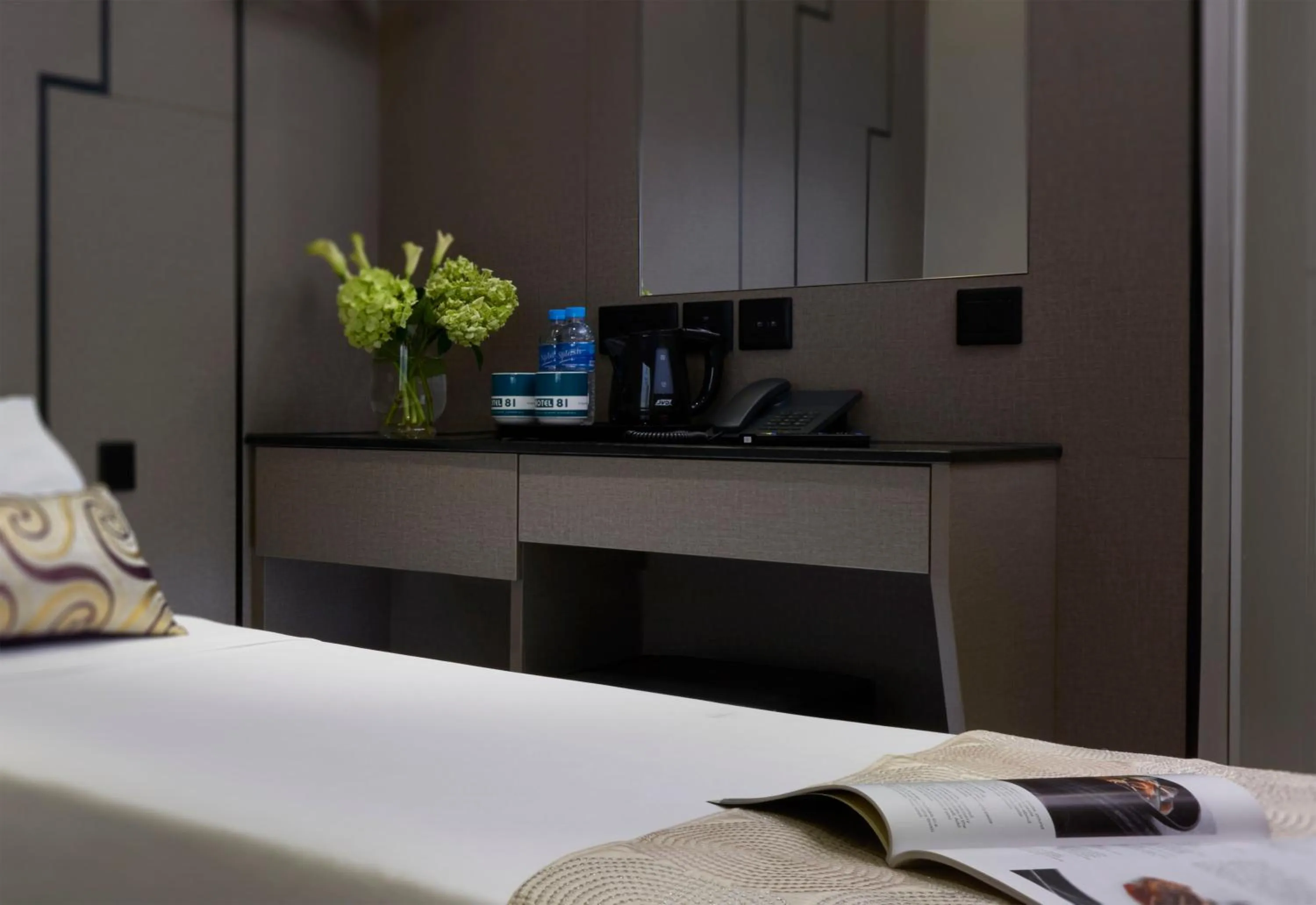 Decorative detail, Bed in Hotel 81 Gold