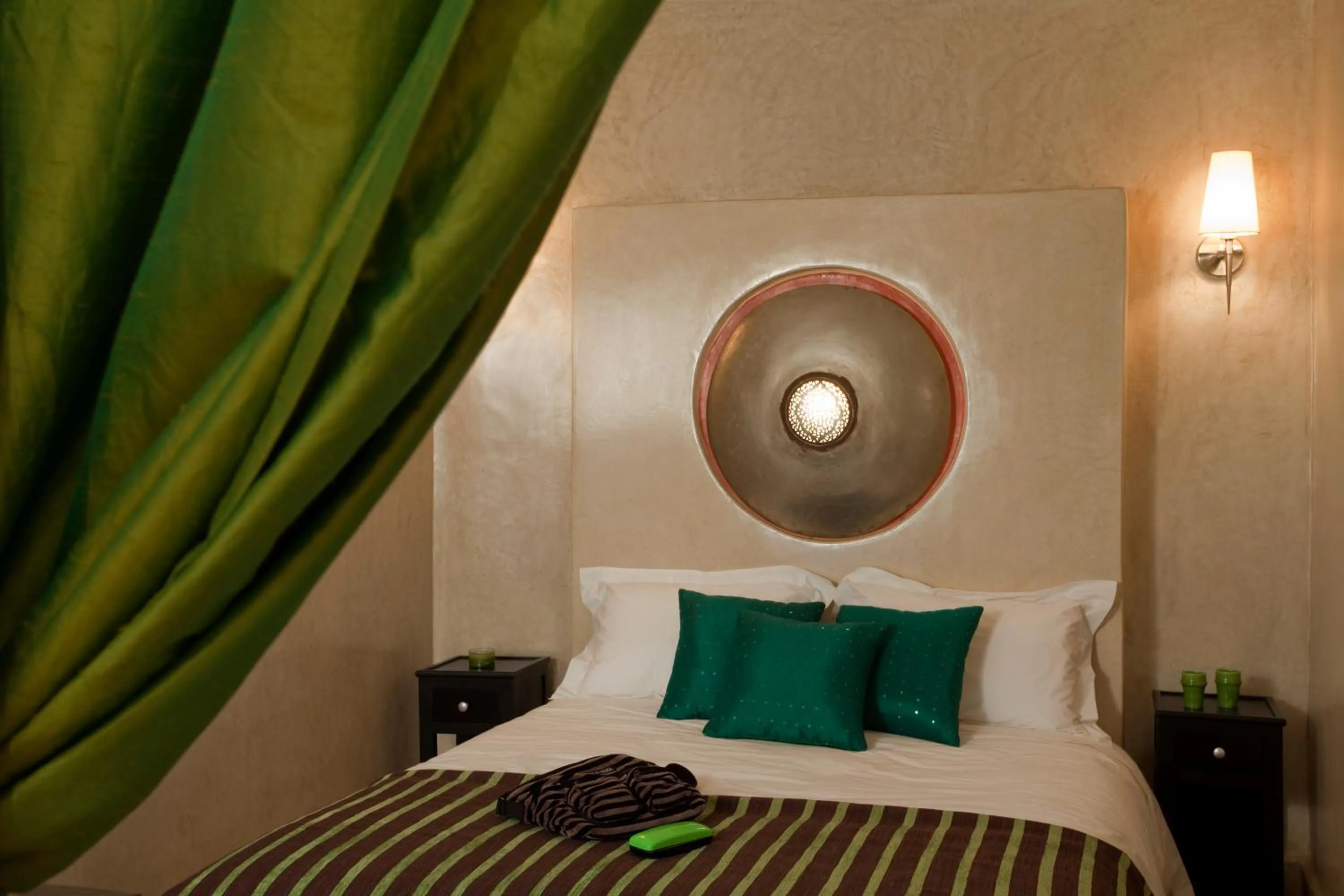 Decorative detail, Bed in Riad Cocoon