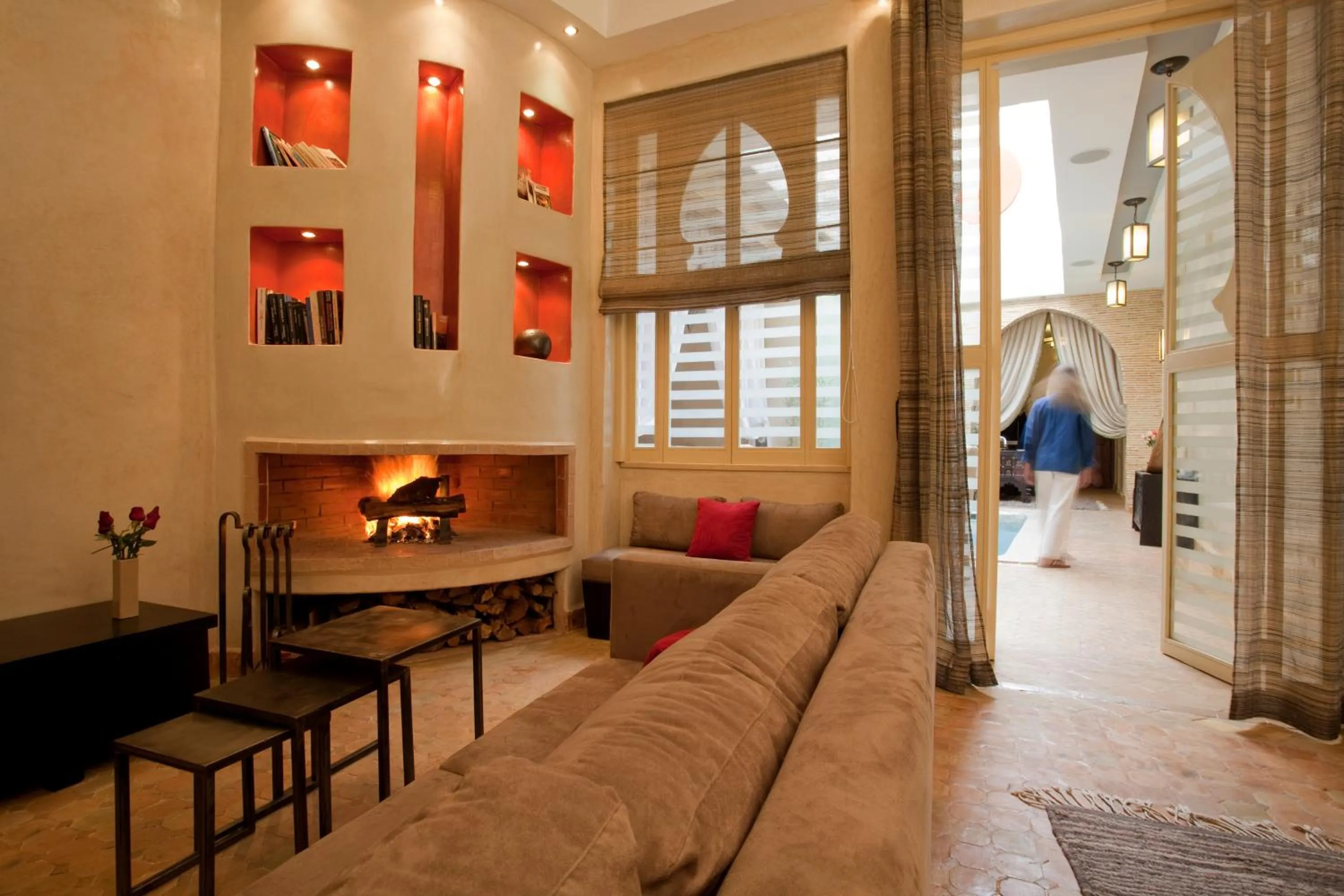 Communal lounge/ TV room in Riad Cocoon