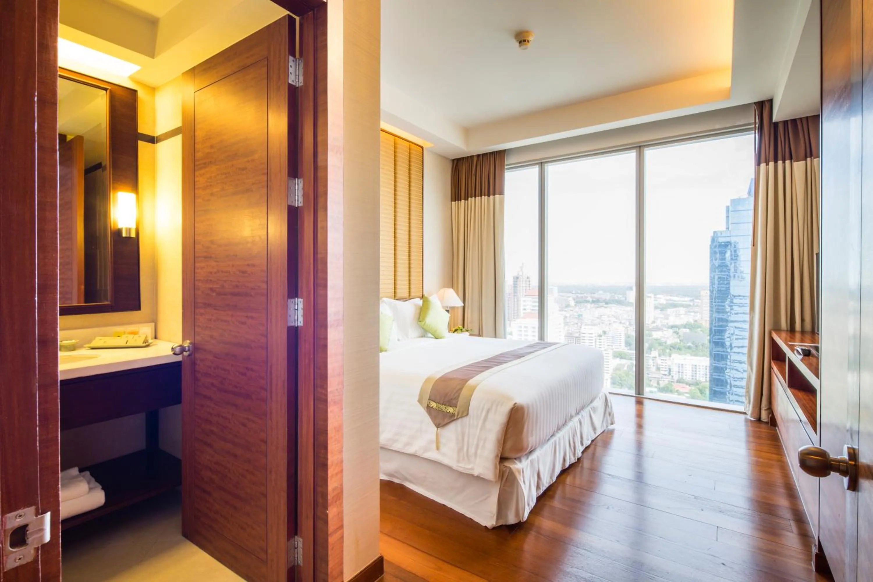 Bed in Column Bangkok Hotel