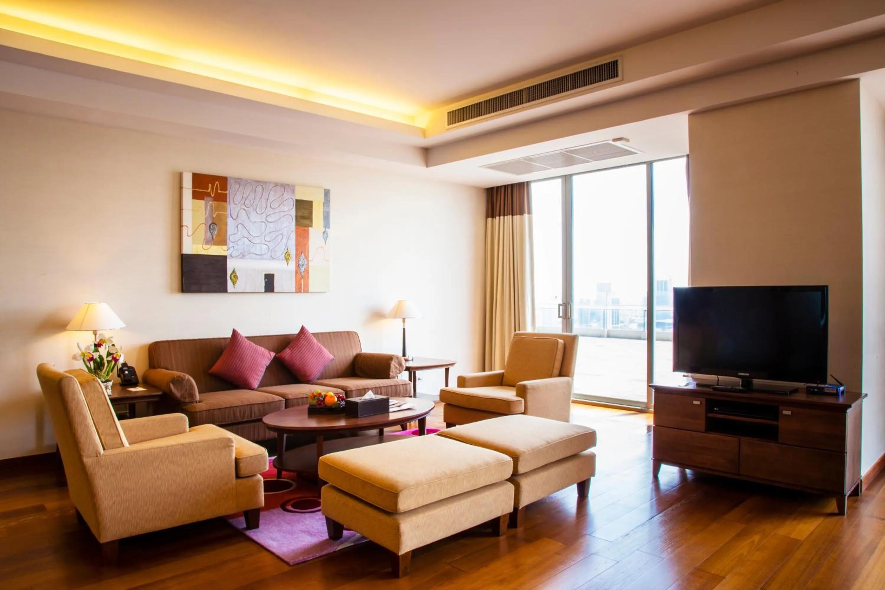 Living room in Column Bangkok Hotel