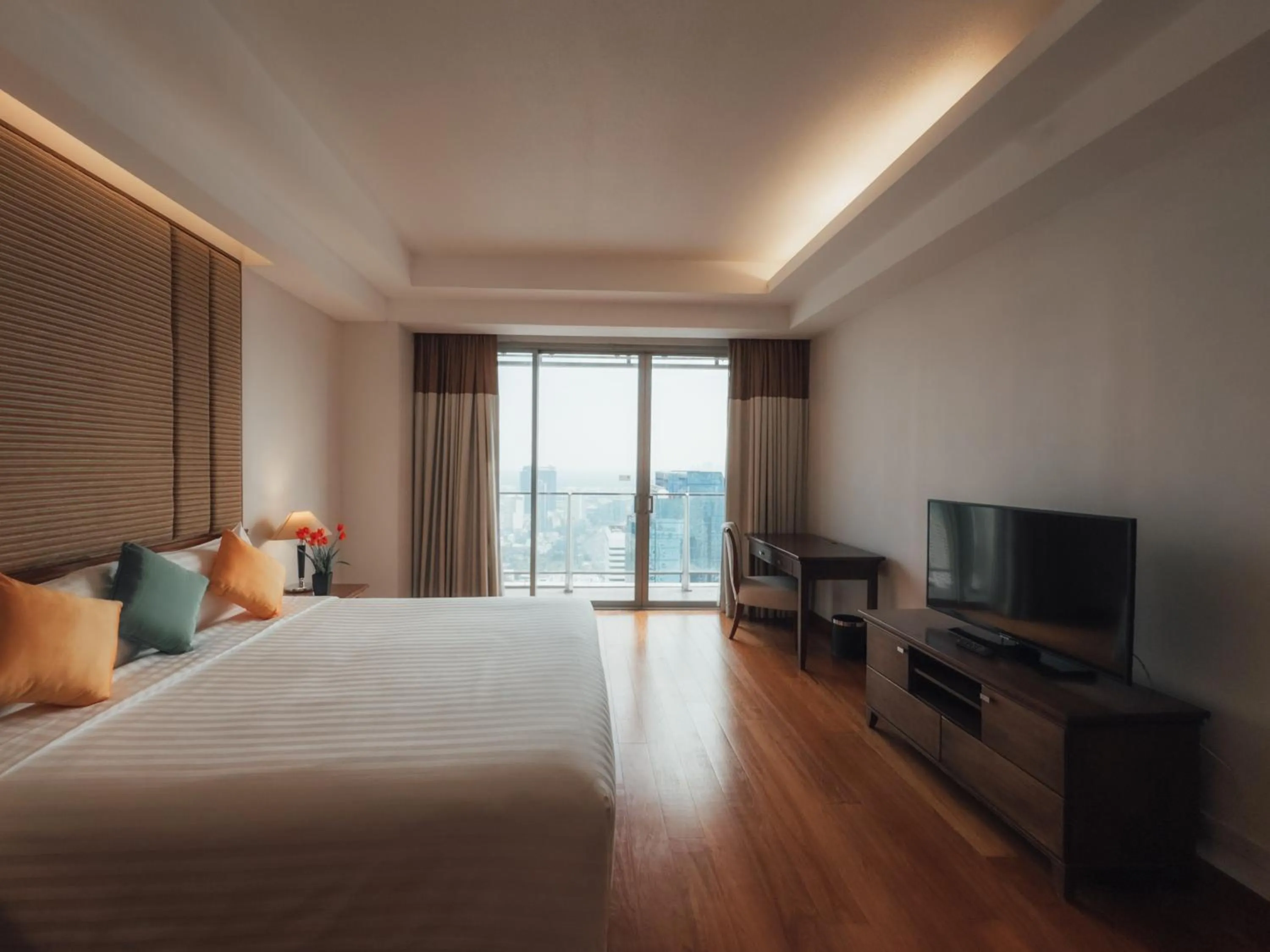 Bed in Column Bangkok Hotel