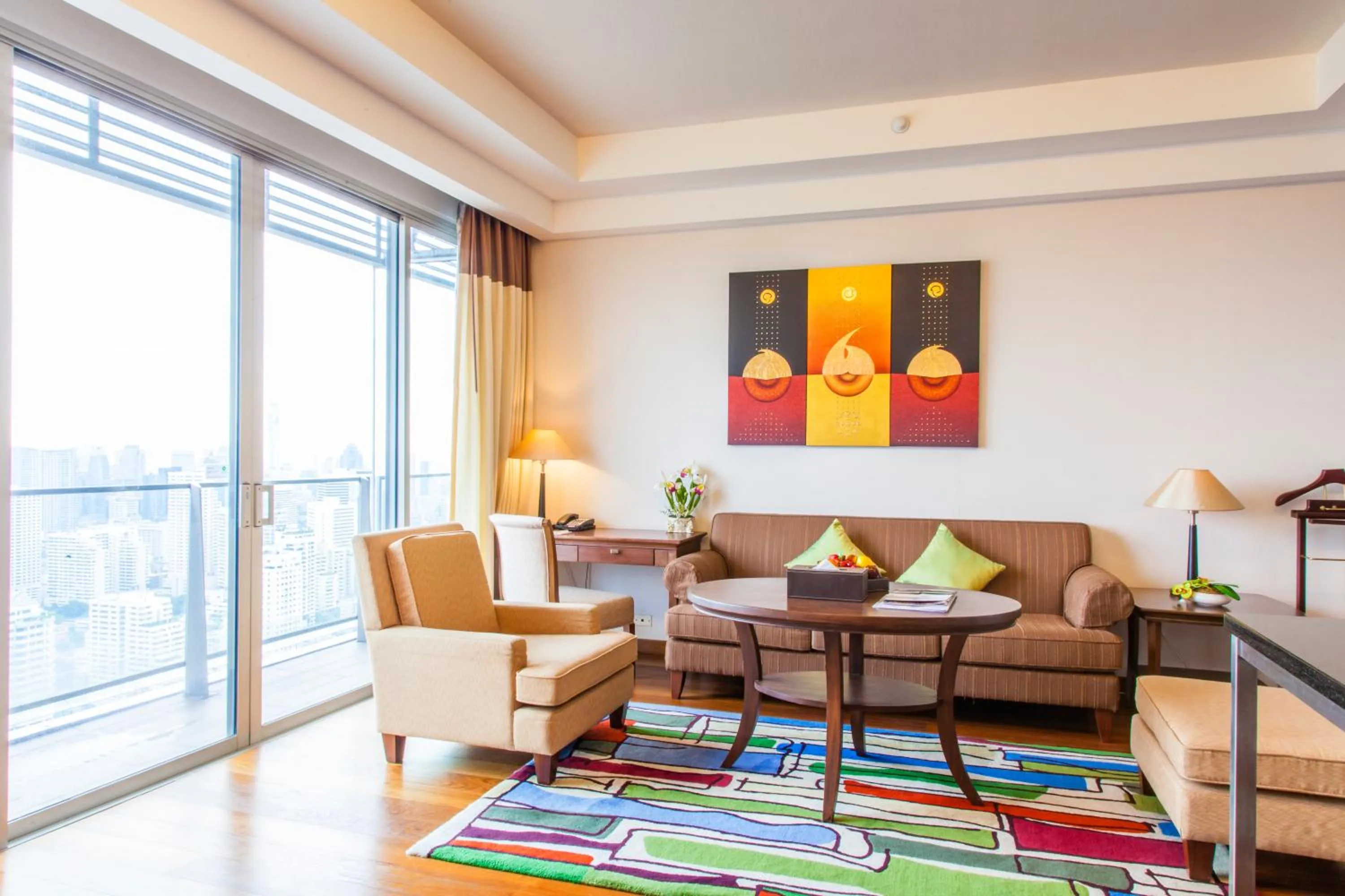 Seating area in Column Bangkok Hotel