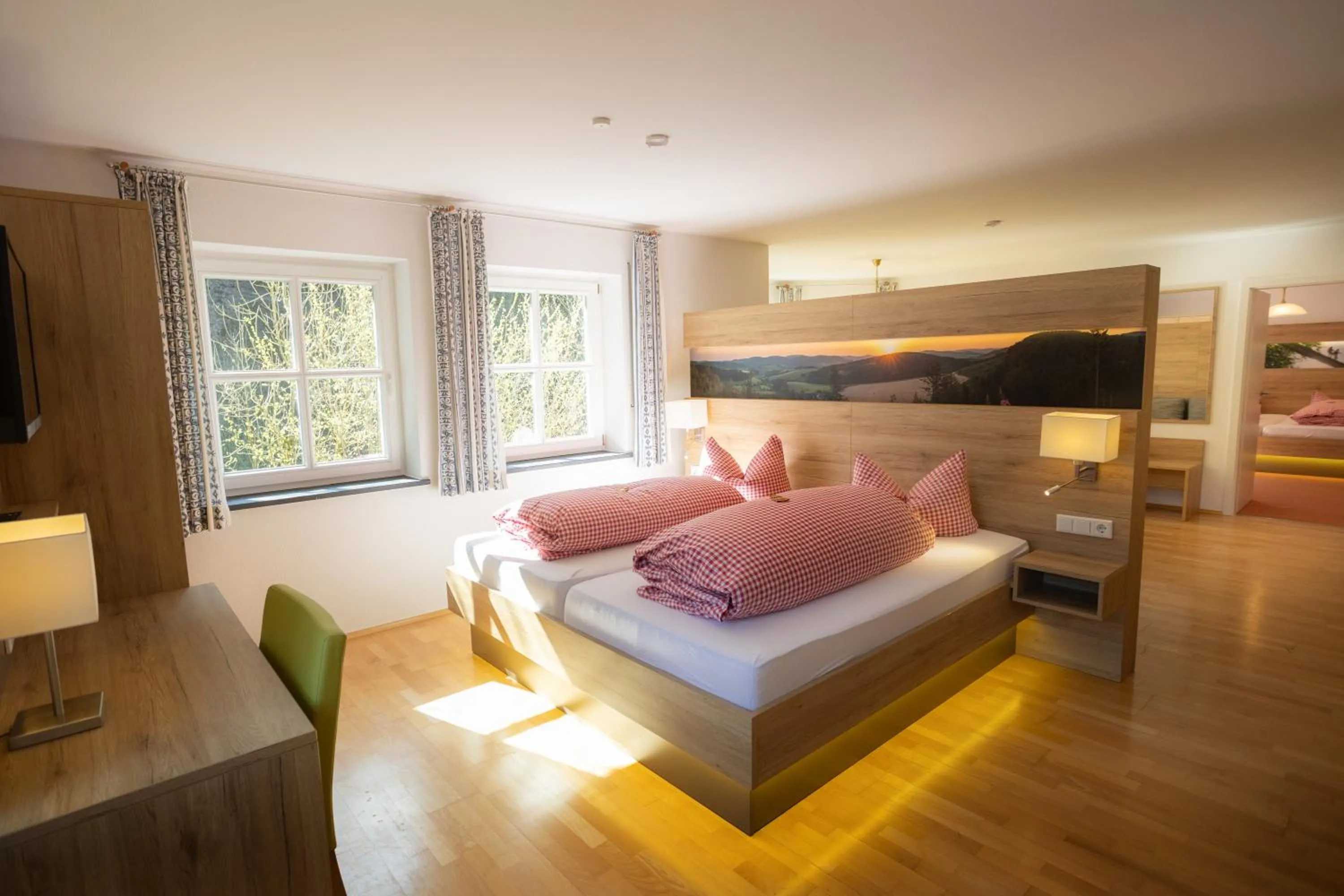 Bed in Hotel & Gasthof Hubertushöhe - Ihr Hotel für Urlaub mit Hund