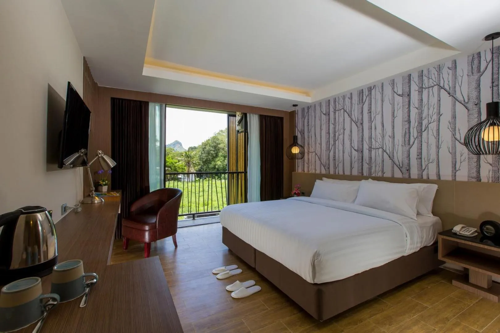 Seating area, Bed in GLOW Ao Nang Krabi