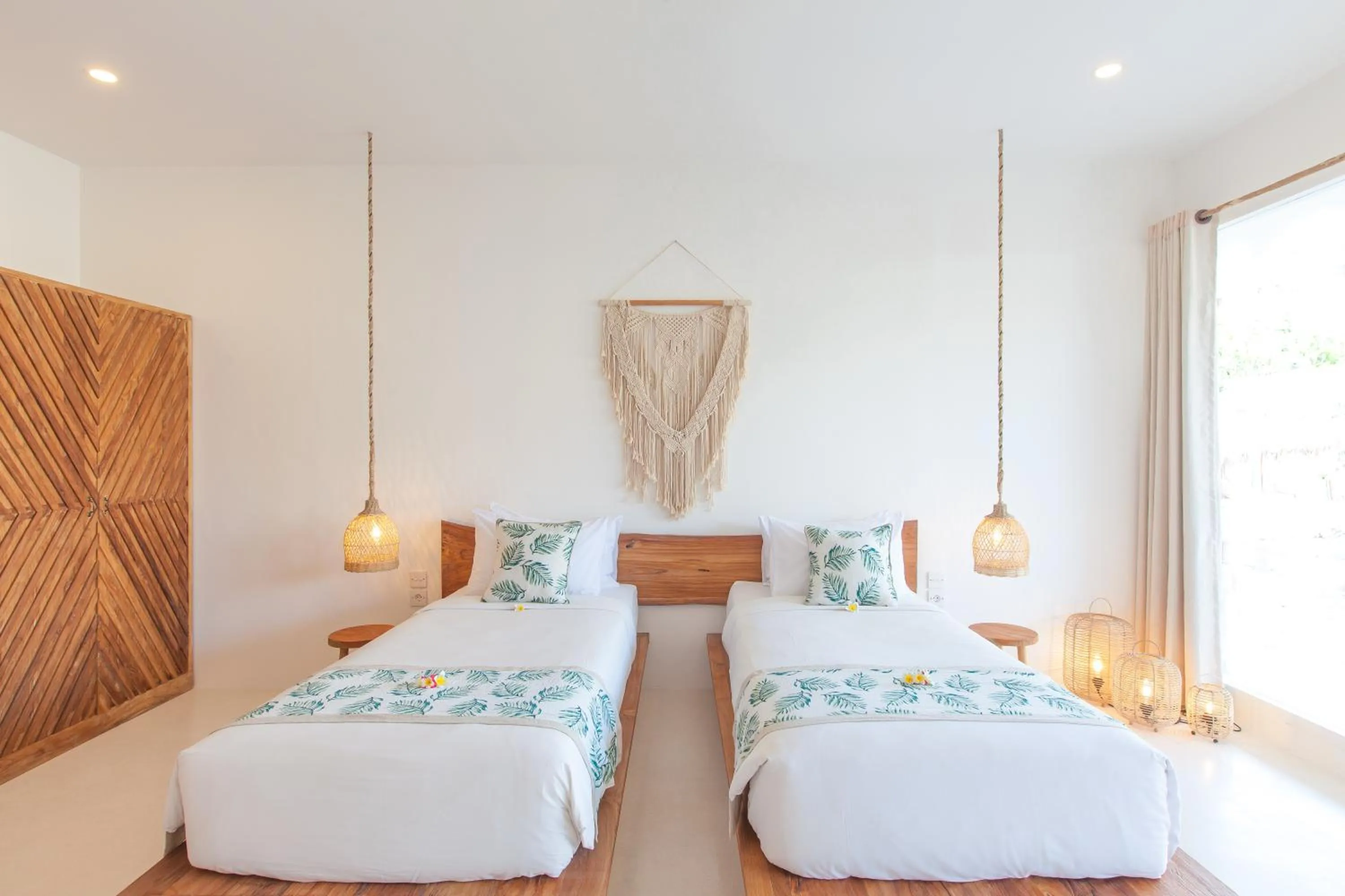 Bed in The Green Room Canggu