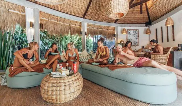 group of guests in The Green Room Canggu