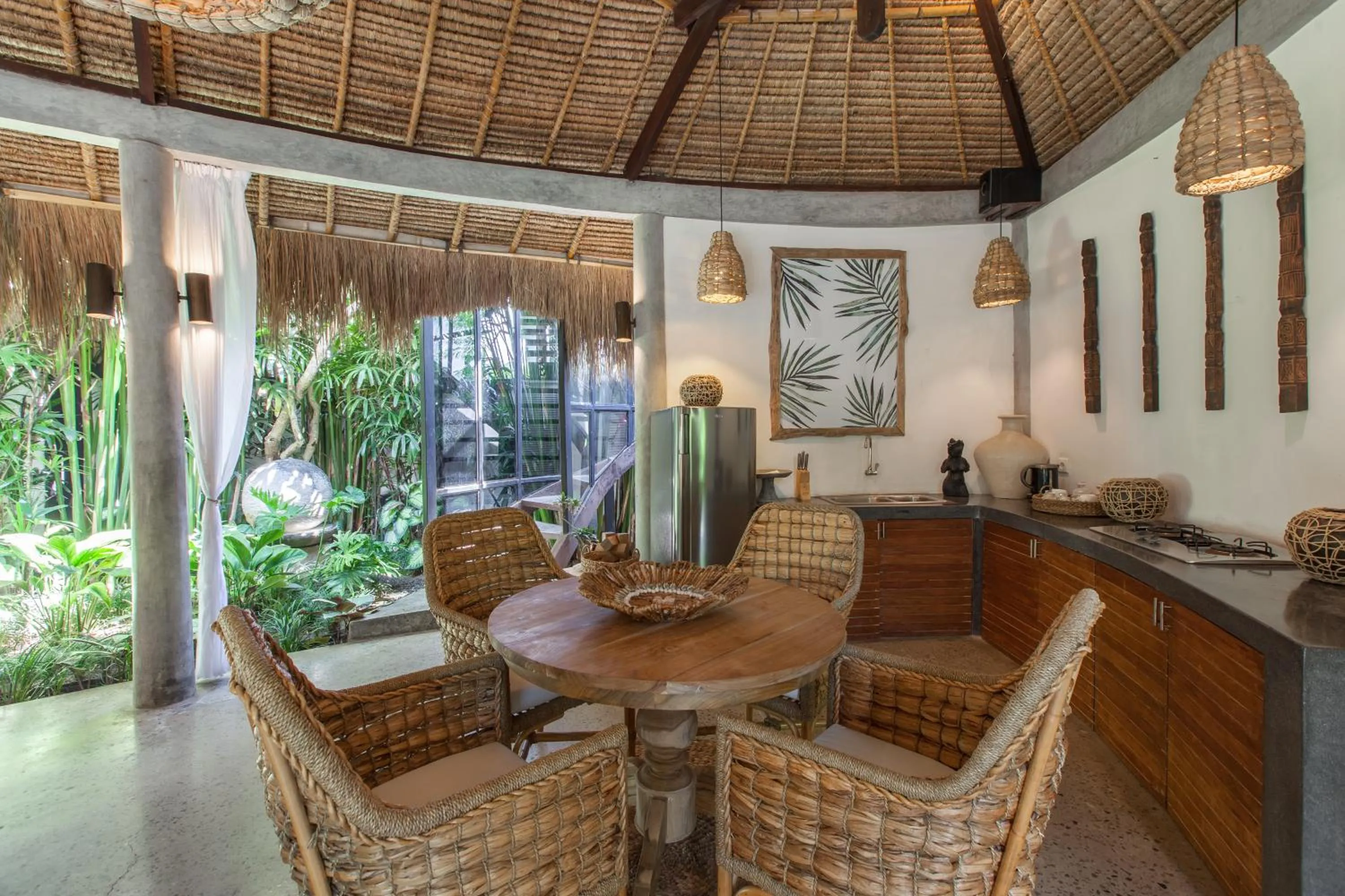 Dining area in The Green Room Canggu