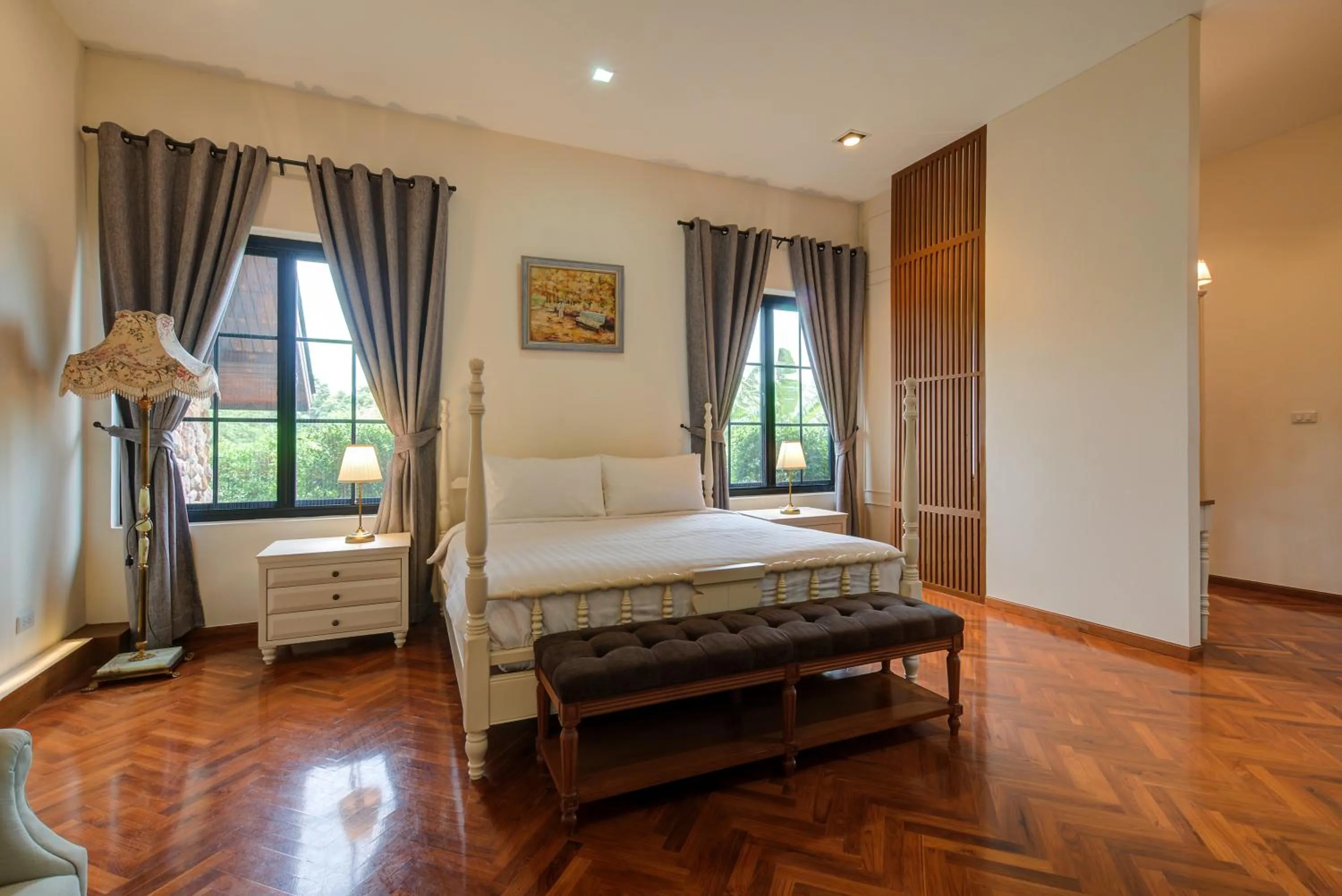 Bed in Chateau de Prim Khao Yai