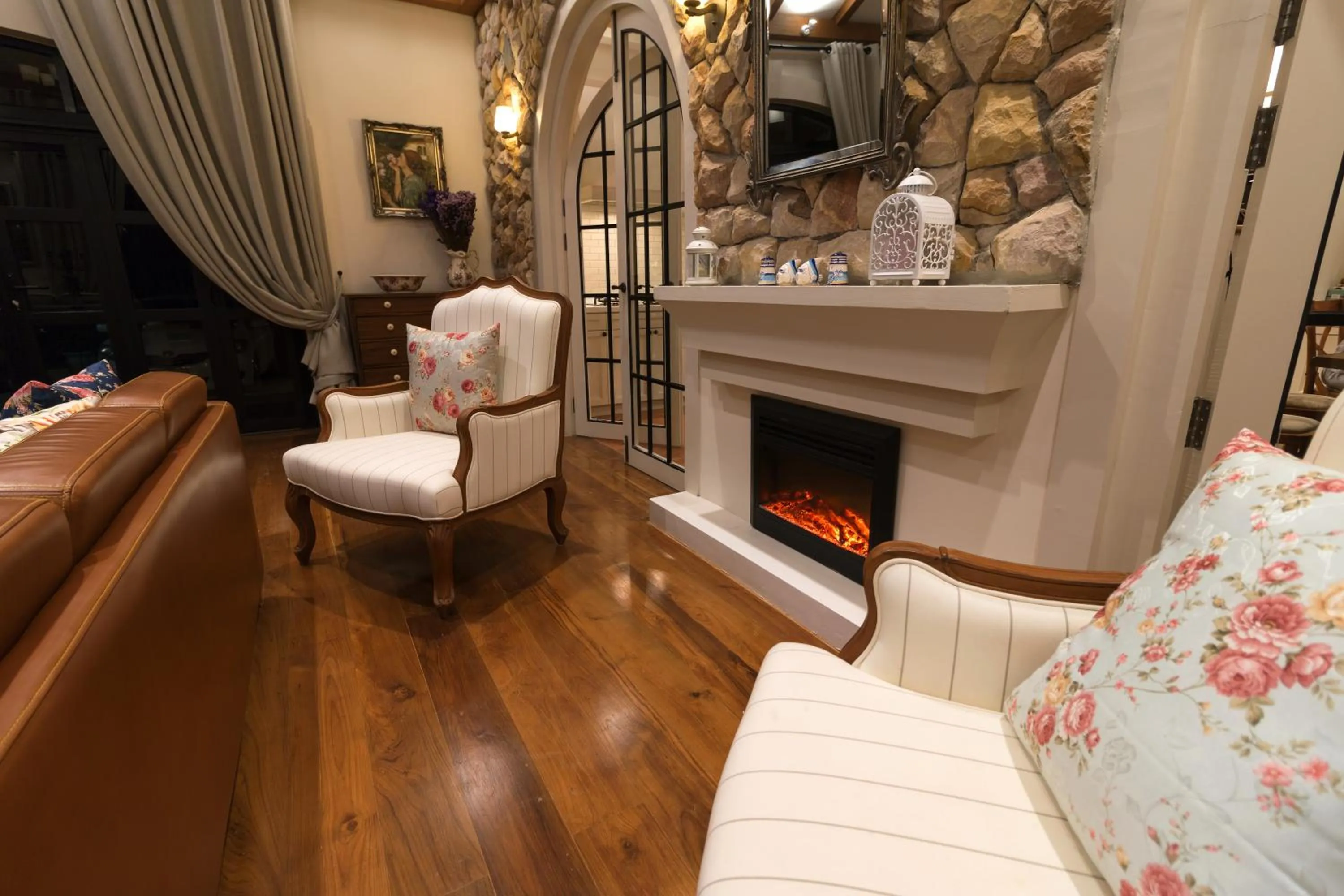 Living room in Chateau de Prim Khao Yai