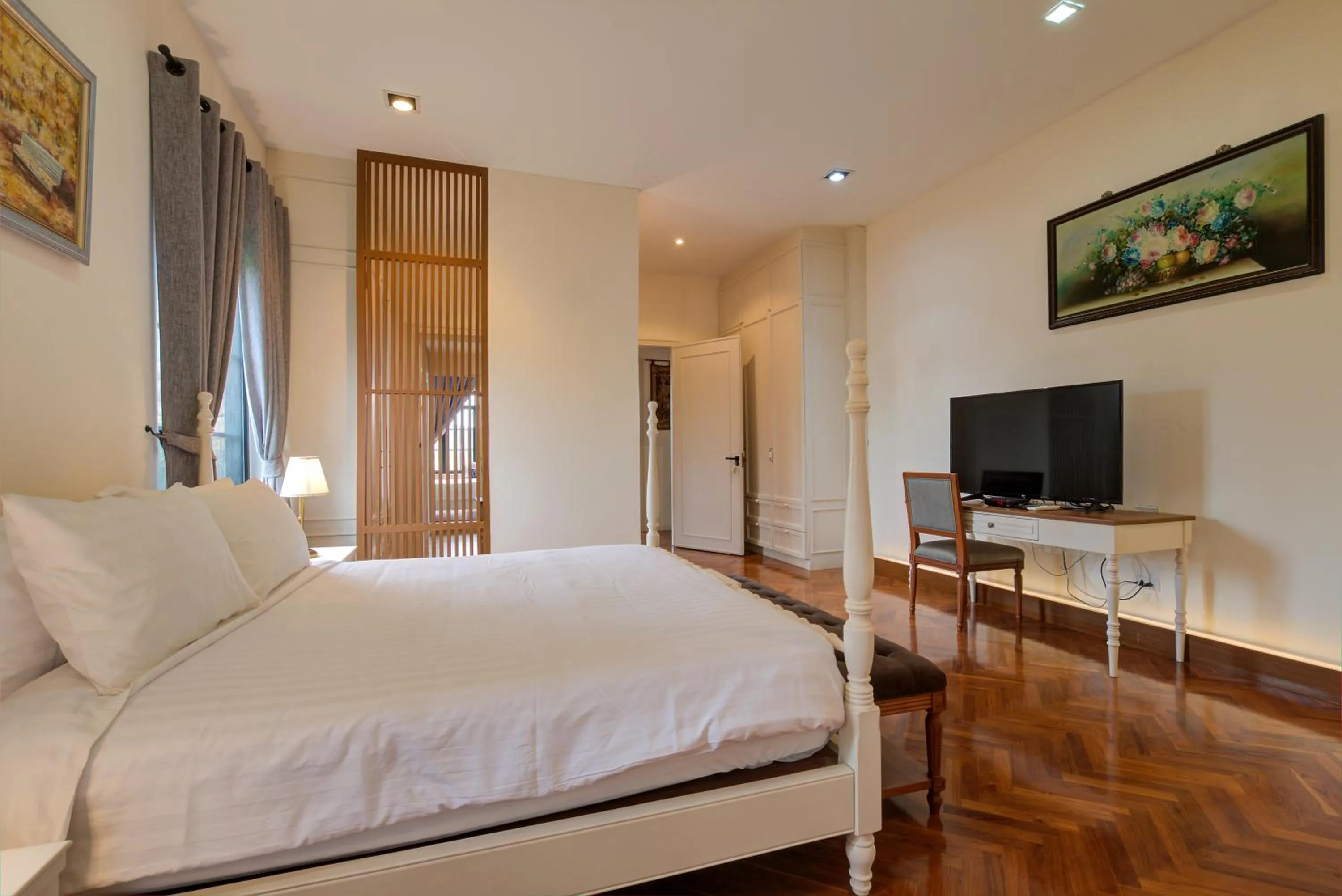 Bed in Chateau de Prim Khao Yai