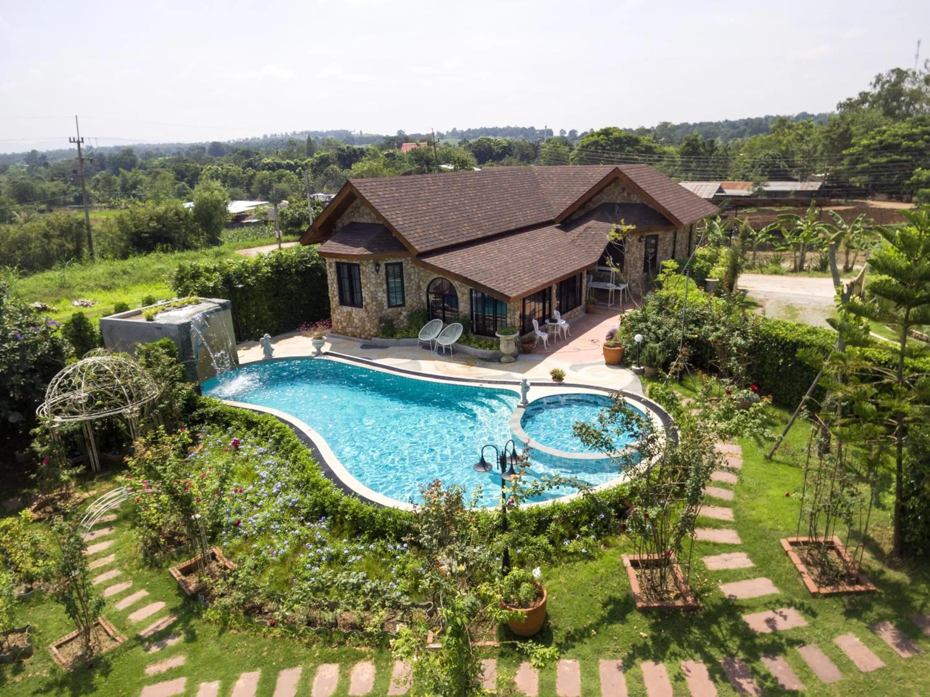 Bird's eye view in Chateau de Prim Khao Yai