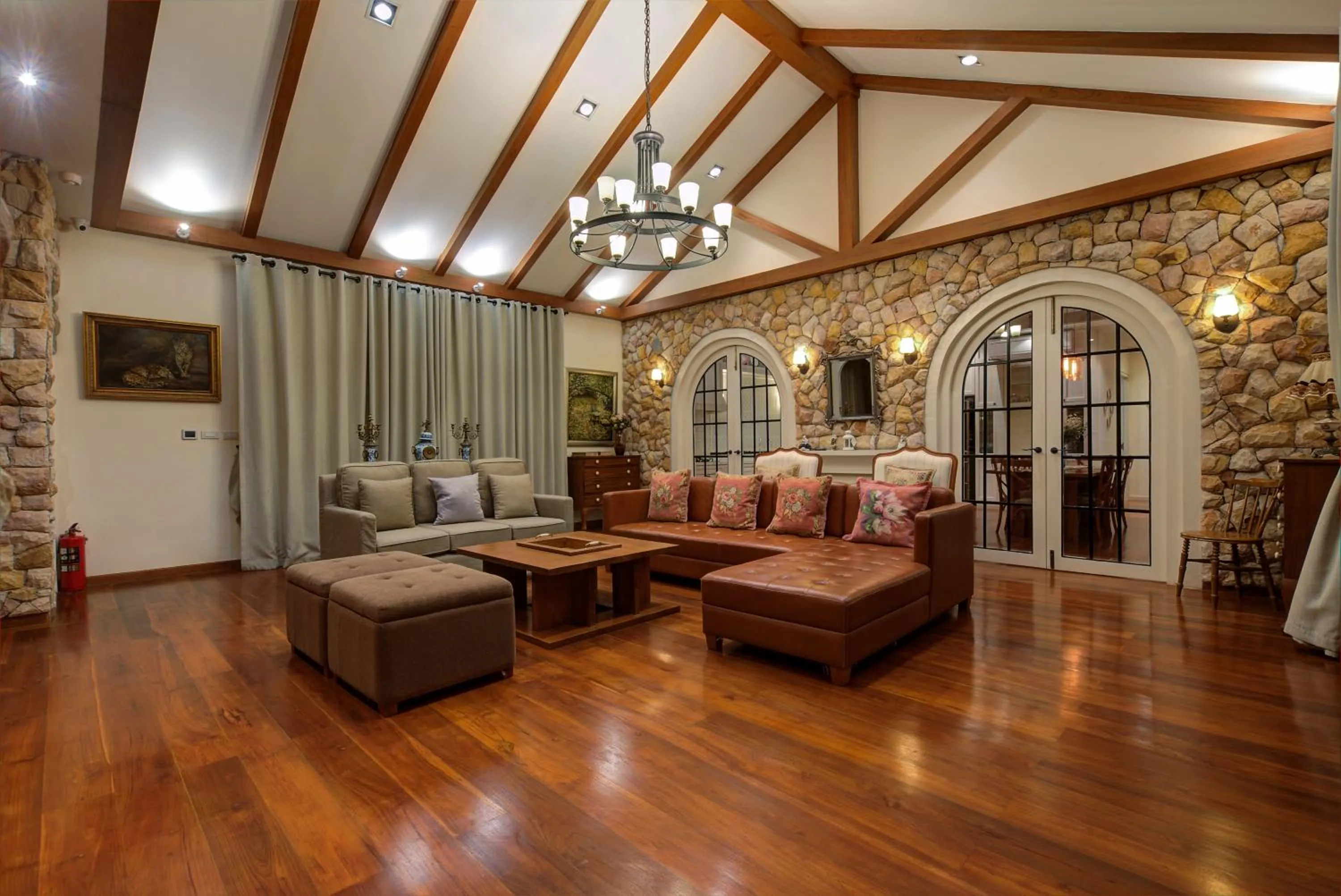 Living room in Chateau de Prim Khao Yai