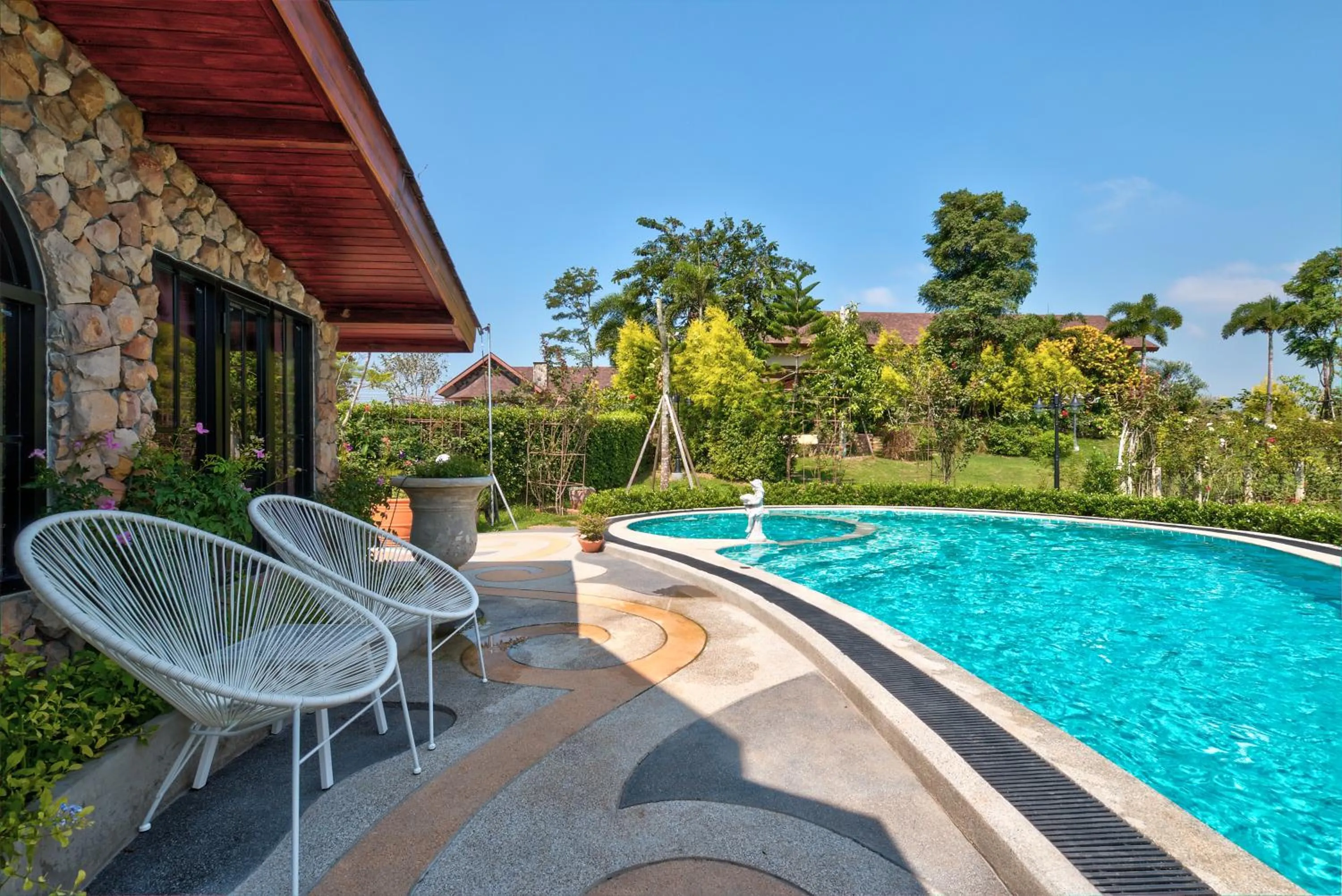 Patio in Chateau de Prim Khao Yai