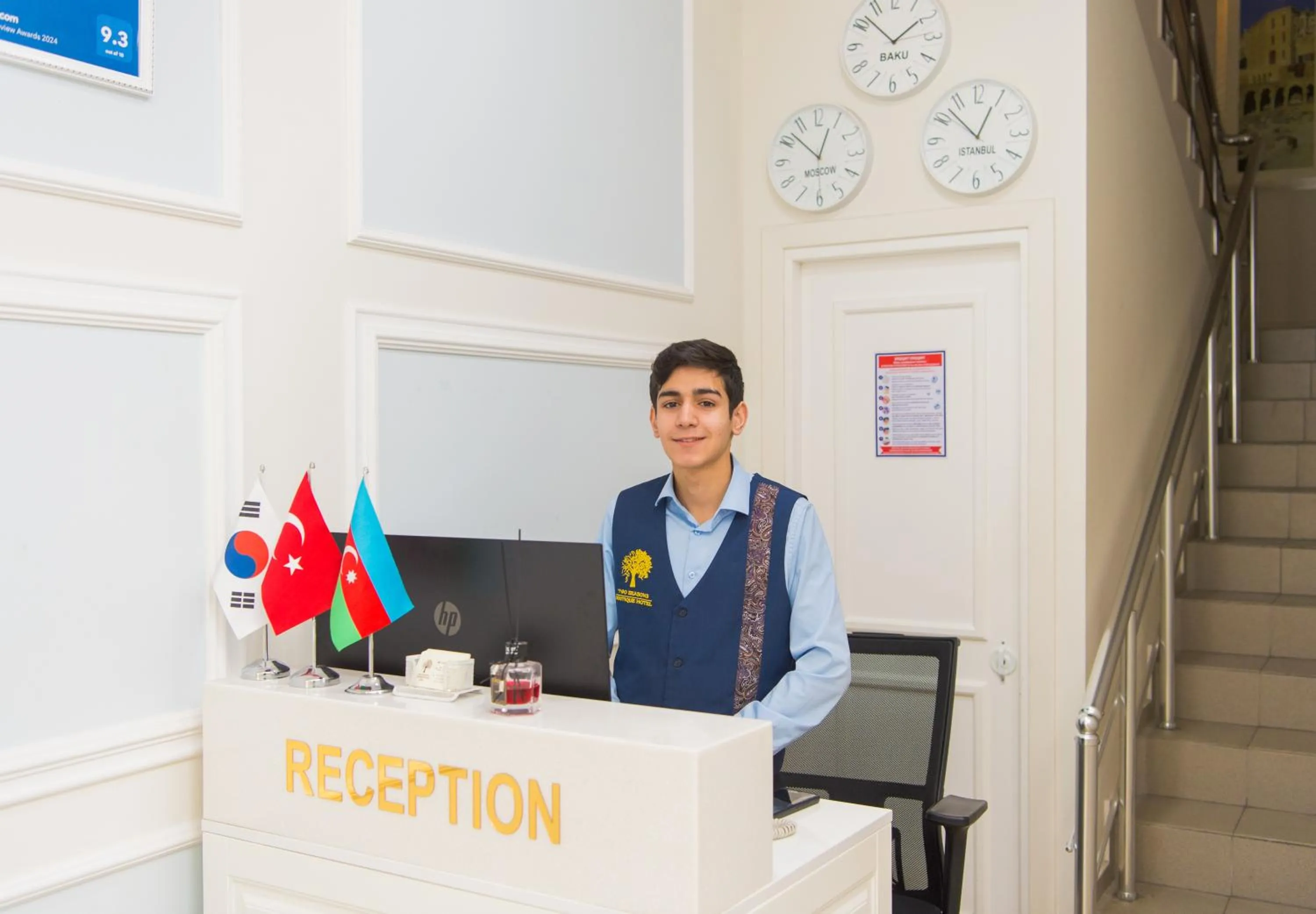 Staff in Two Seasons Boutique Hotel Baku