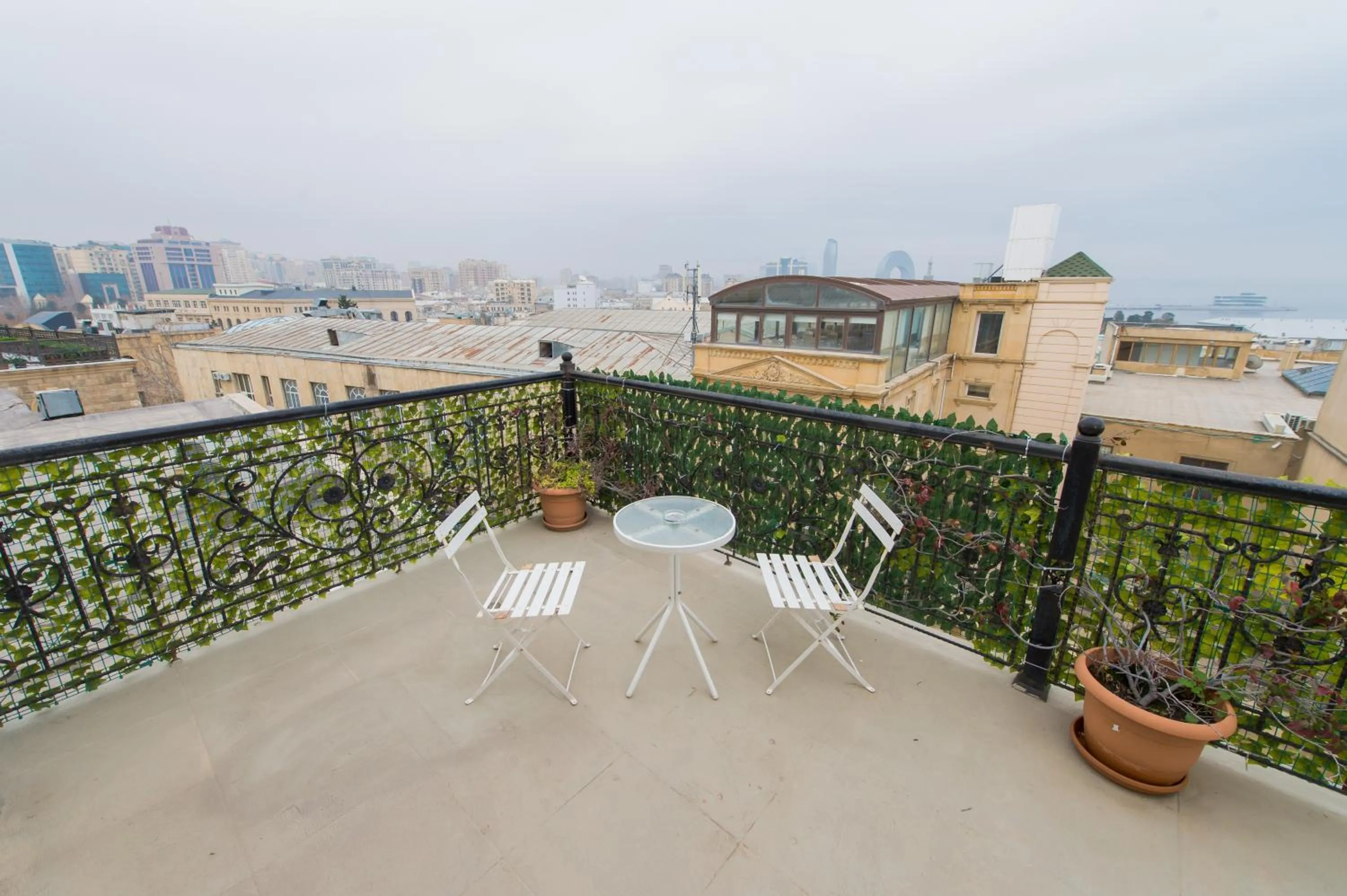 Balcony/Terrace in Two Seasons Boutique Hotel Baku