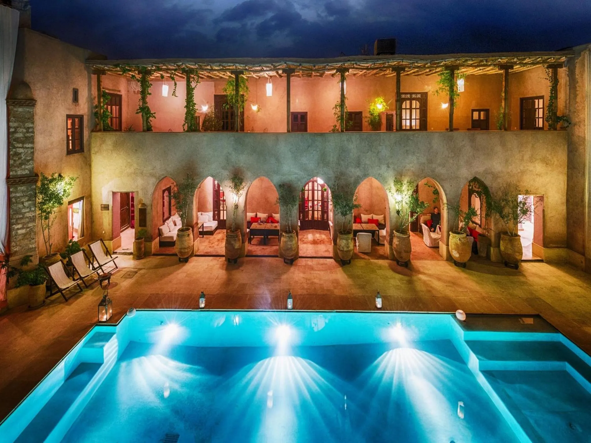 Pool view in Caravan Serai