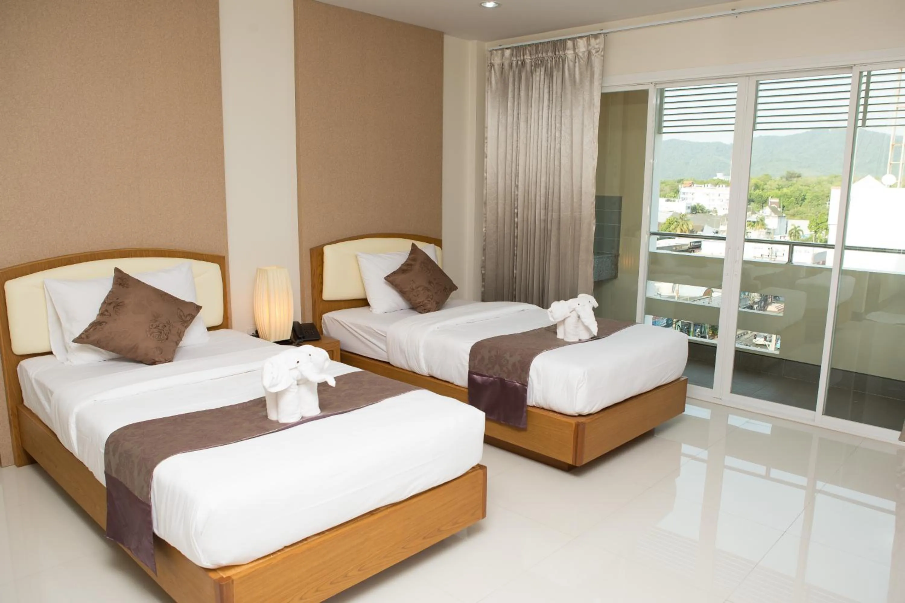 Bed in TK mansion Hat Yai