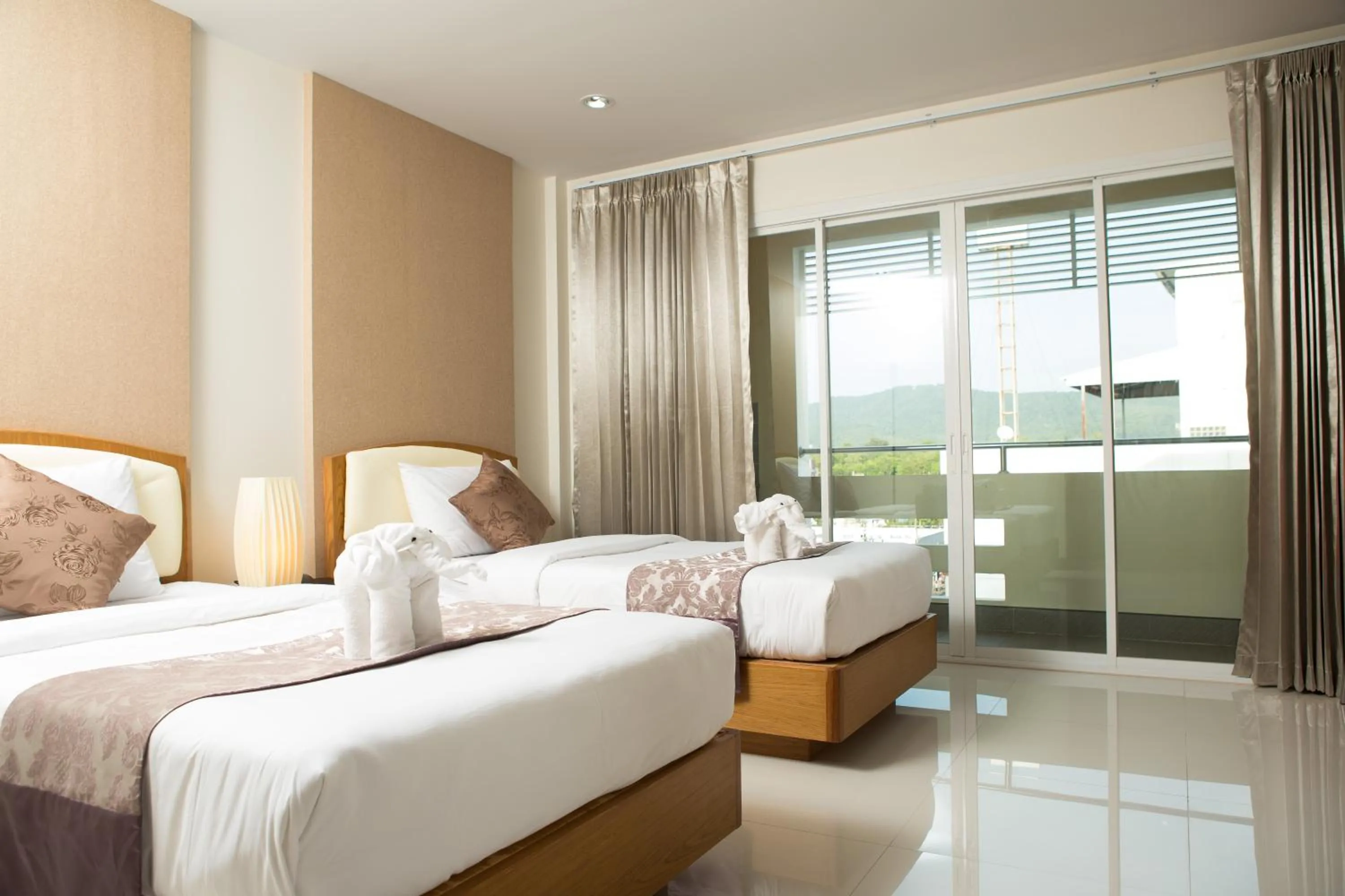 Bed in TK mansion Hat Yai