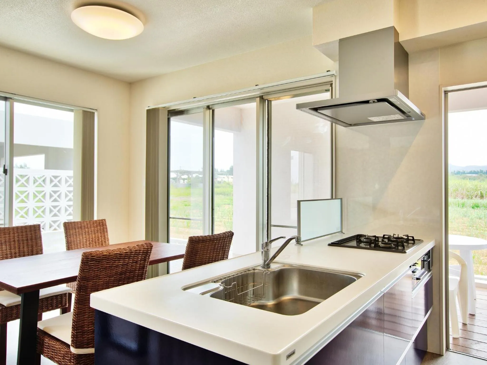 Kitchen or kitchenette in Cottage Sea Wind Nakijin