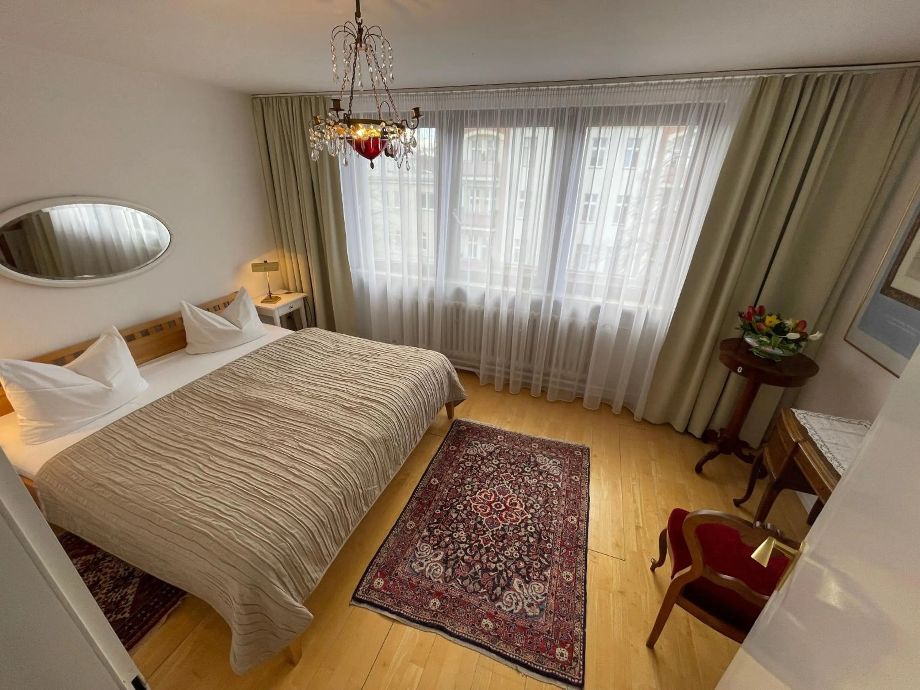 Bed in Das Literaturhotel Berlin