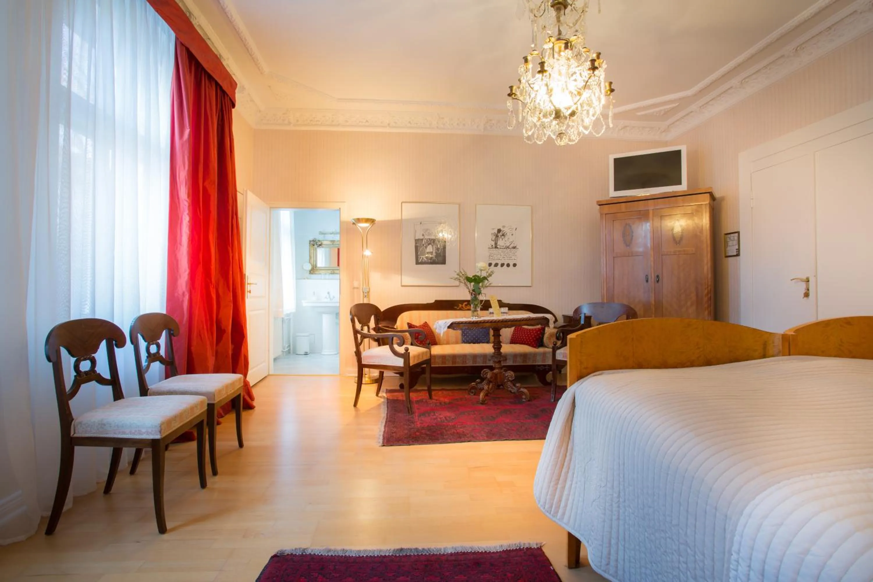 Bed in Das Literaturhotel Berlin