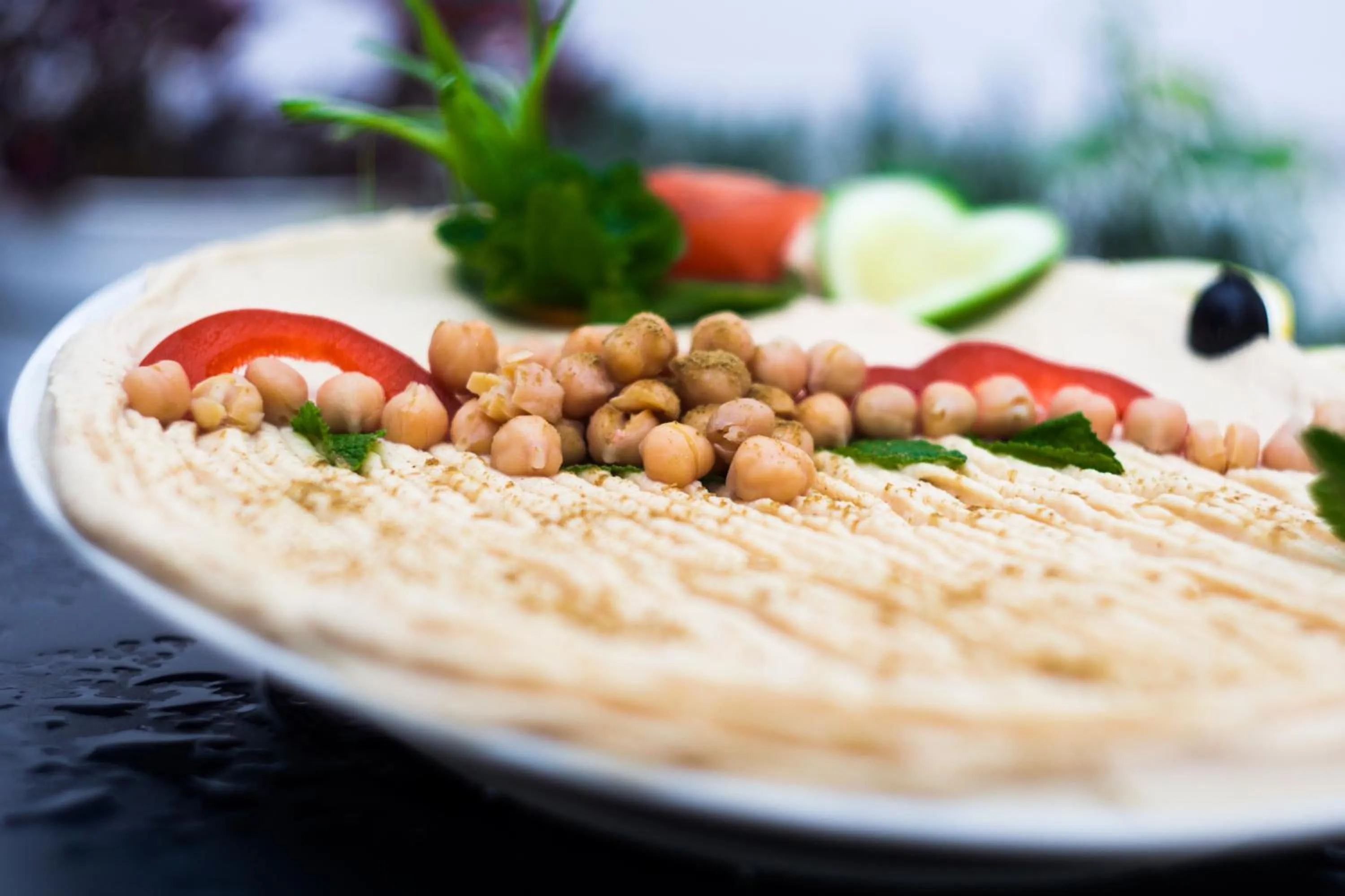 Food close-up in Hotel Bett und Buch