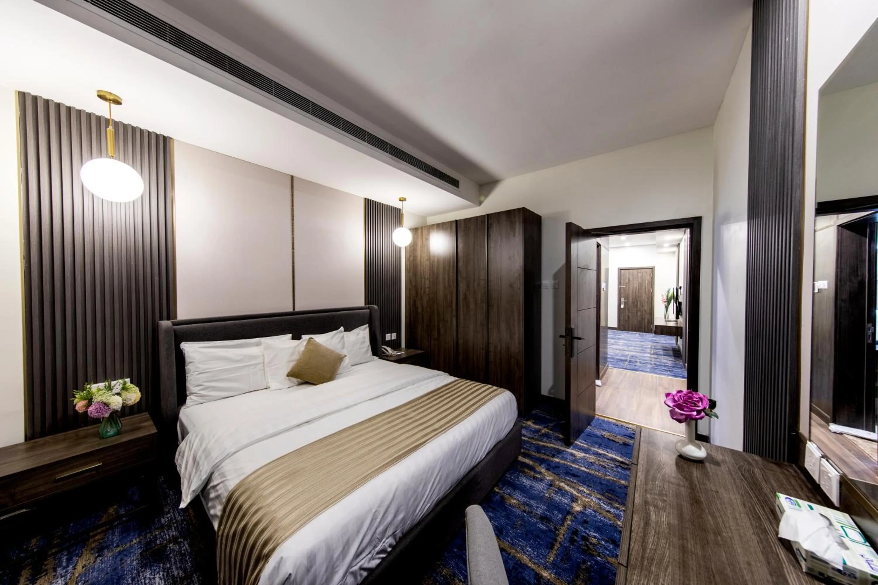 Bed in لي لي الهفوف للشقق المخدومة -درجة اقتصادية