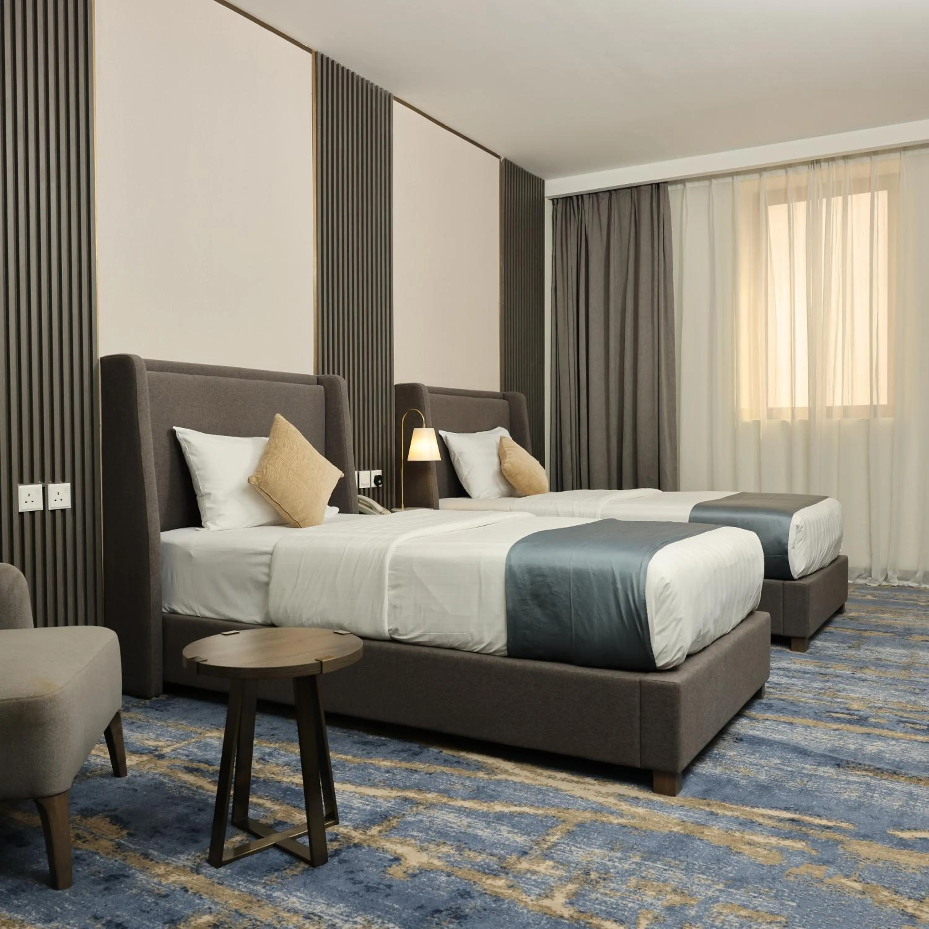 Bed in لي لي الهفوف للشقق المخدومة -درجة اقتصادية