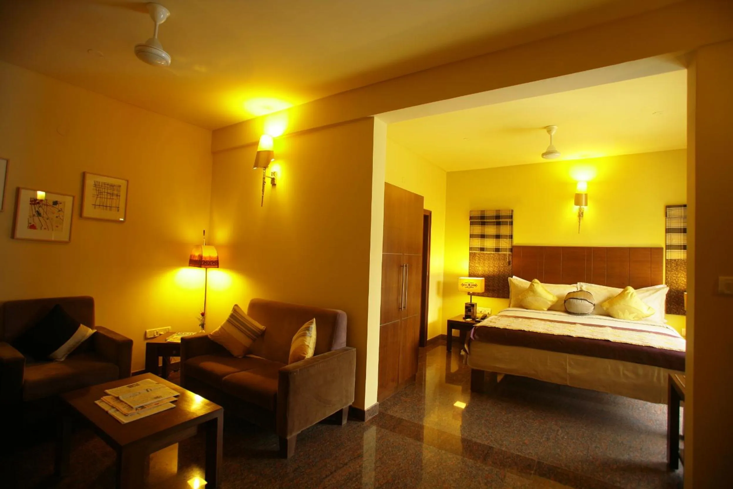 Photo of the whole room, Bed in juSTa Indiranagar