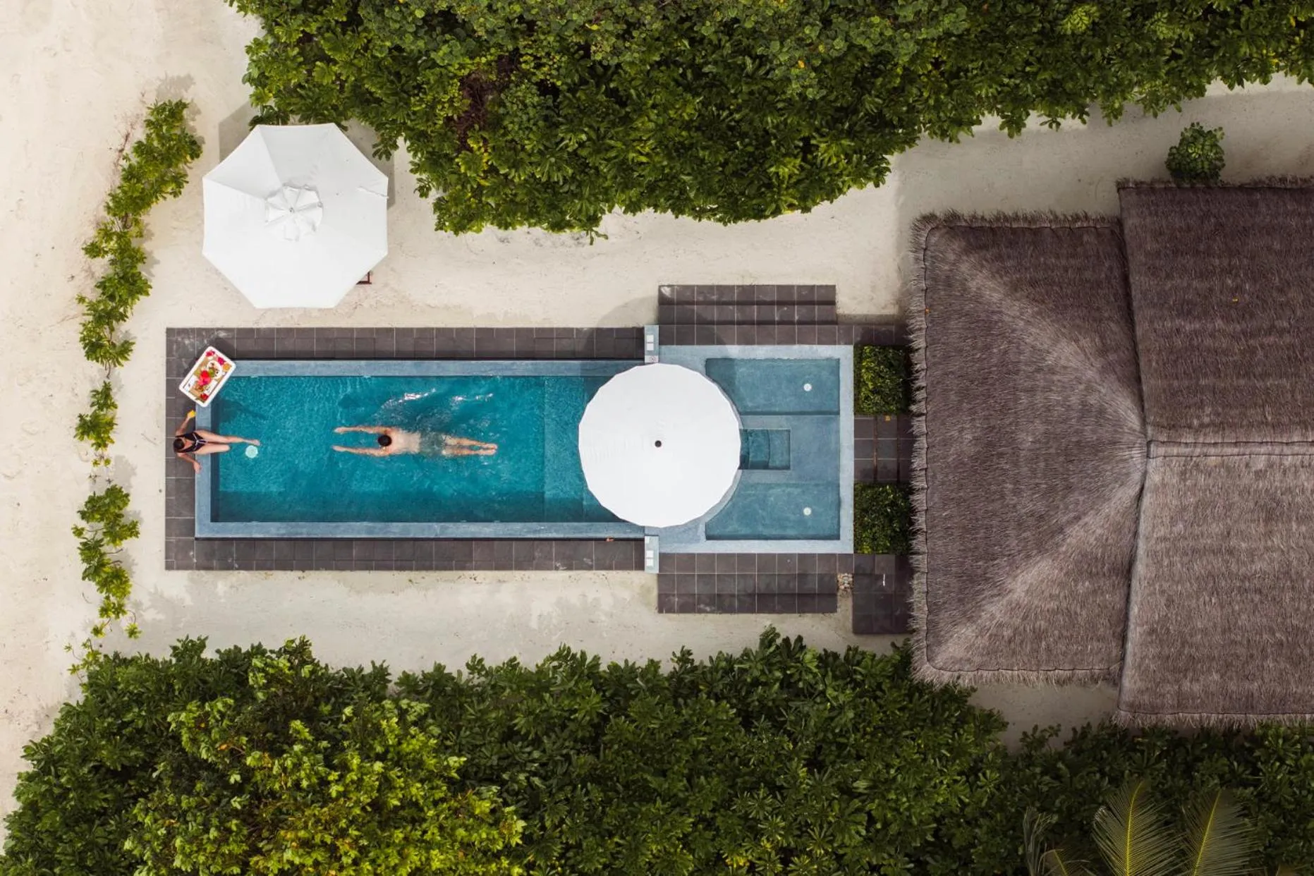 Bird's eye view in LUX* South Ari Atoll Resort & Villas