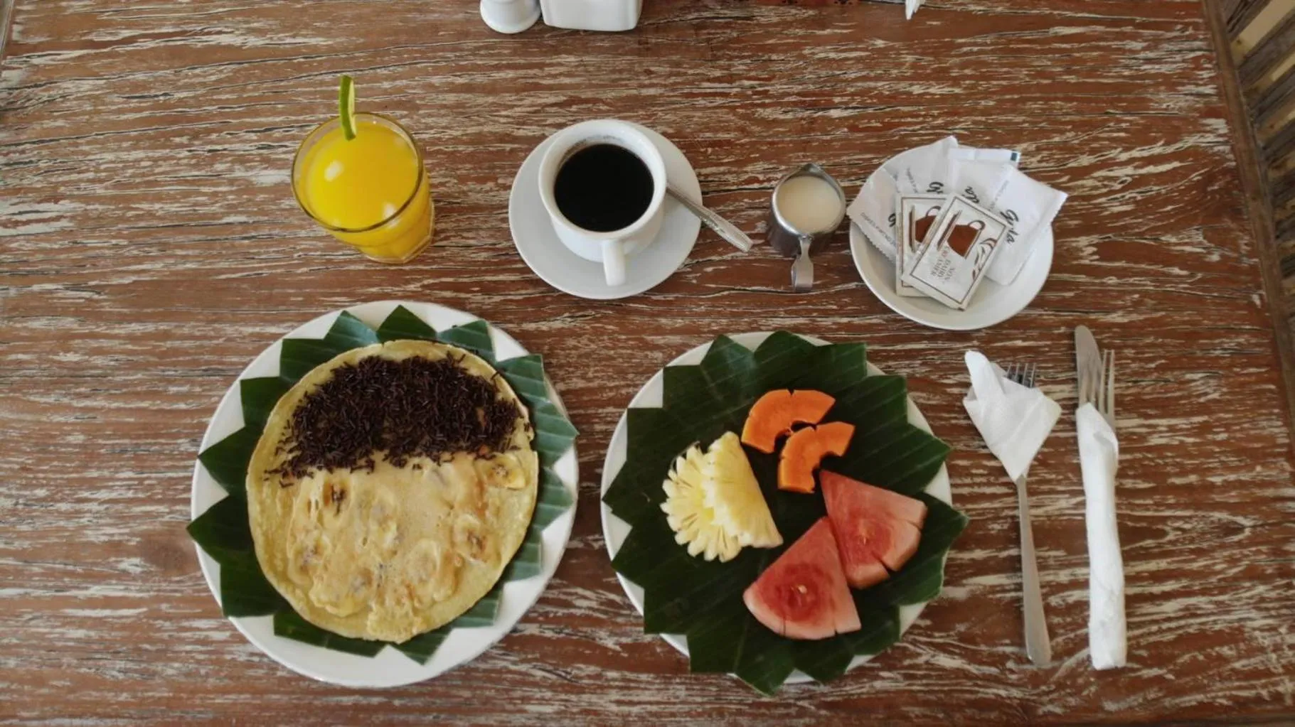 Food and drinks in The Flora Kuta Bali