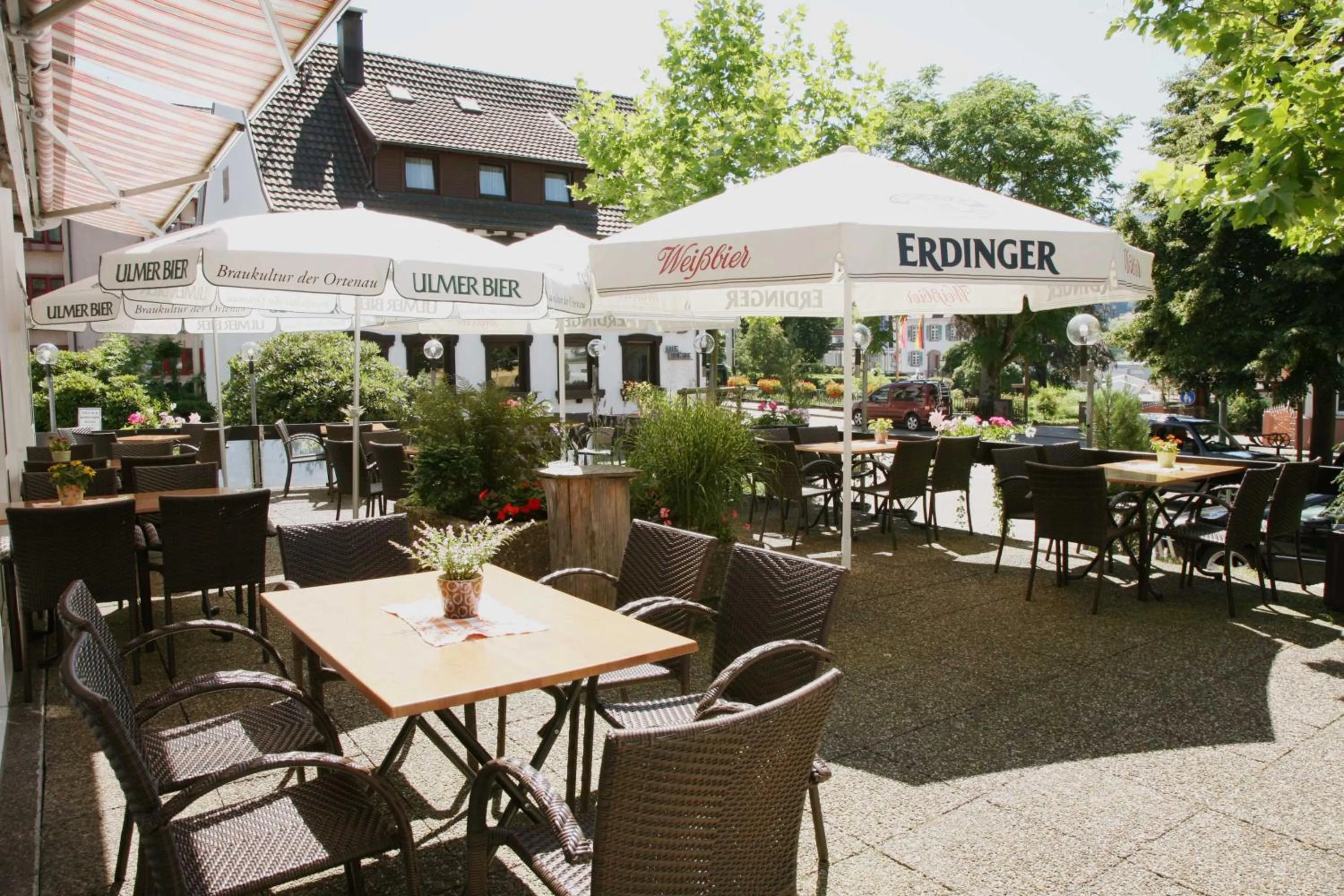 Garden view in Hotel Pflug