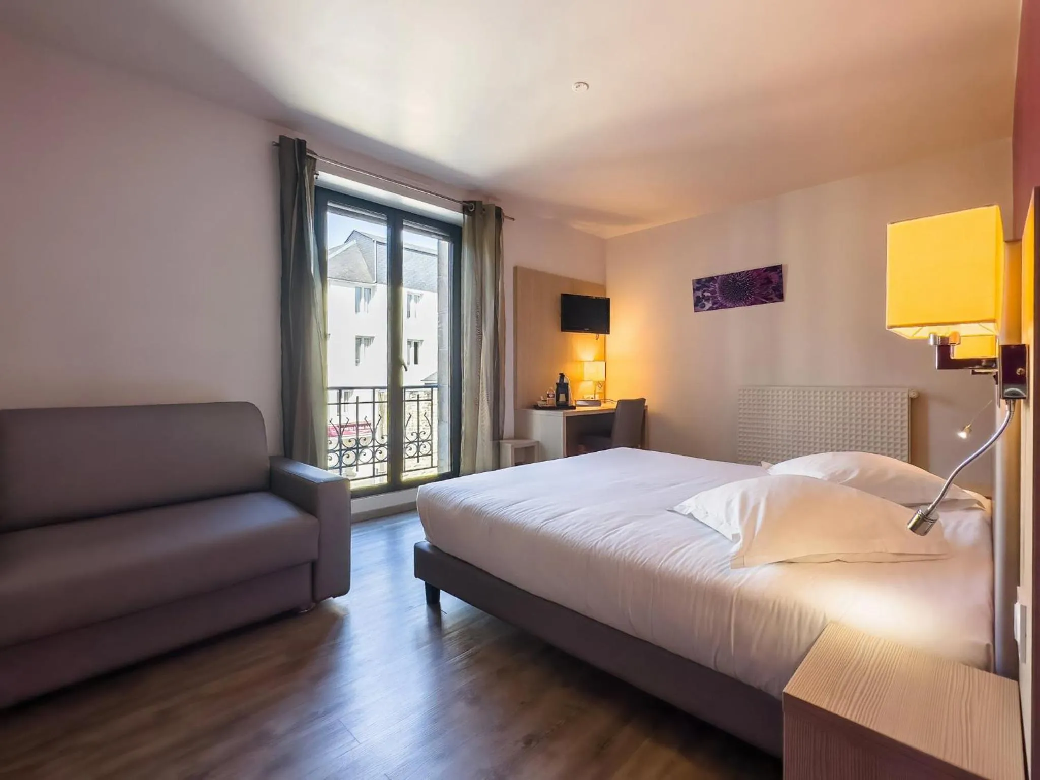 Bed in Hotel De La Gare