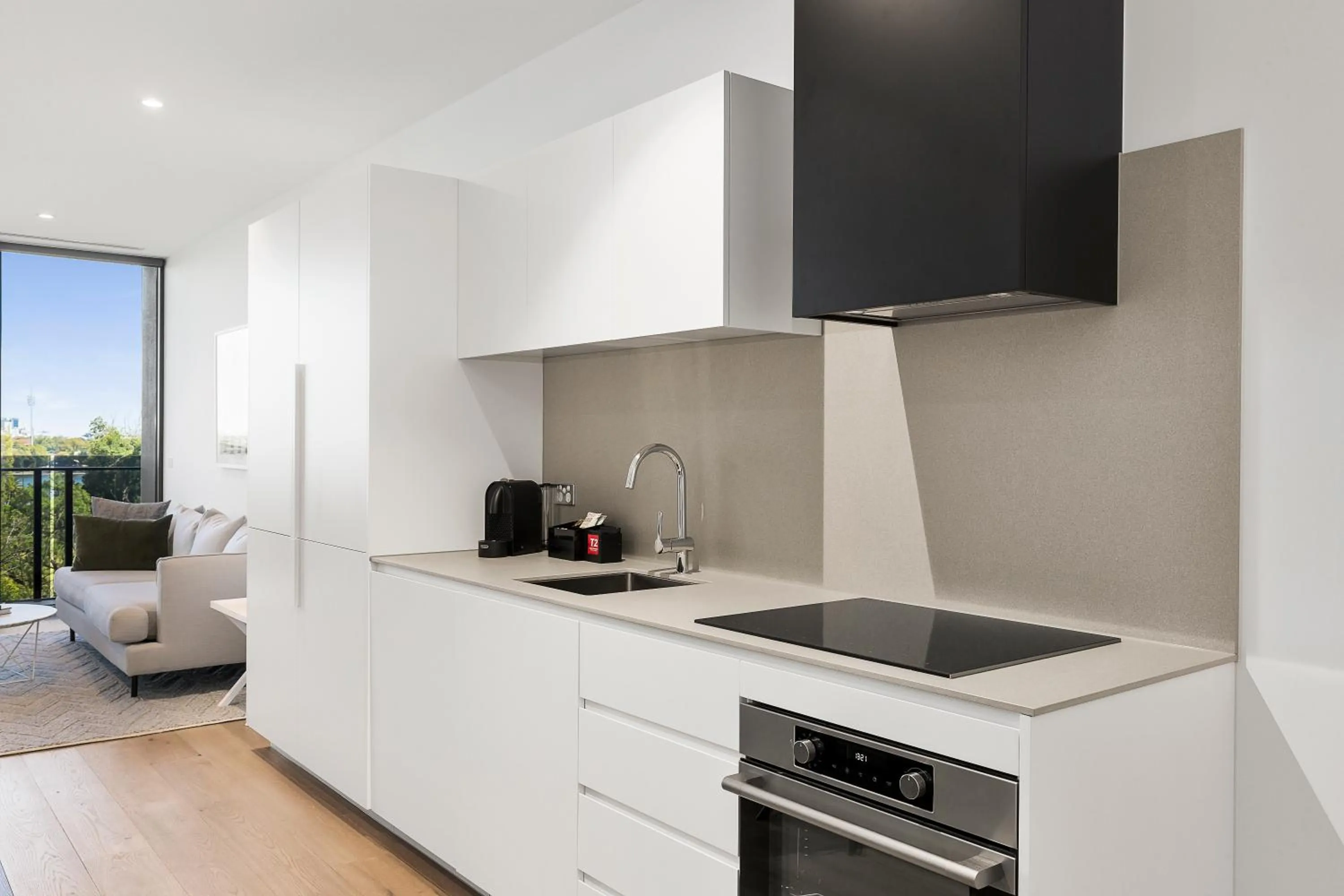 Kitchen or kitchenette in Tyrian Albert Park Lake