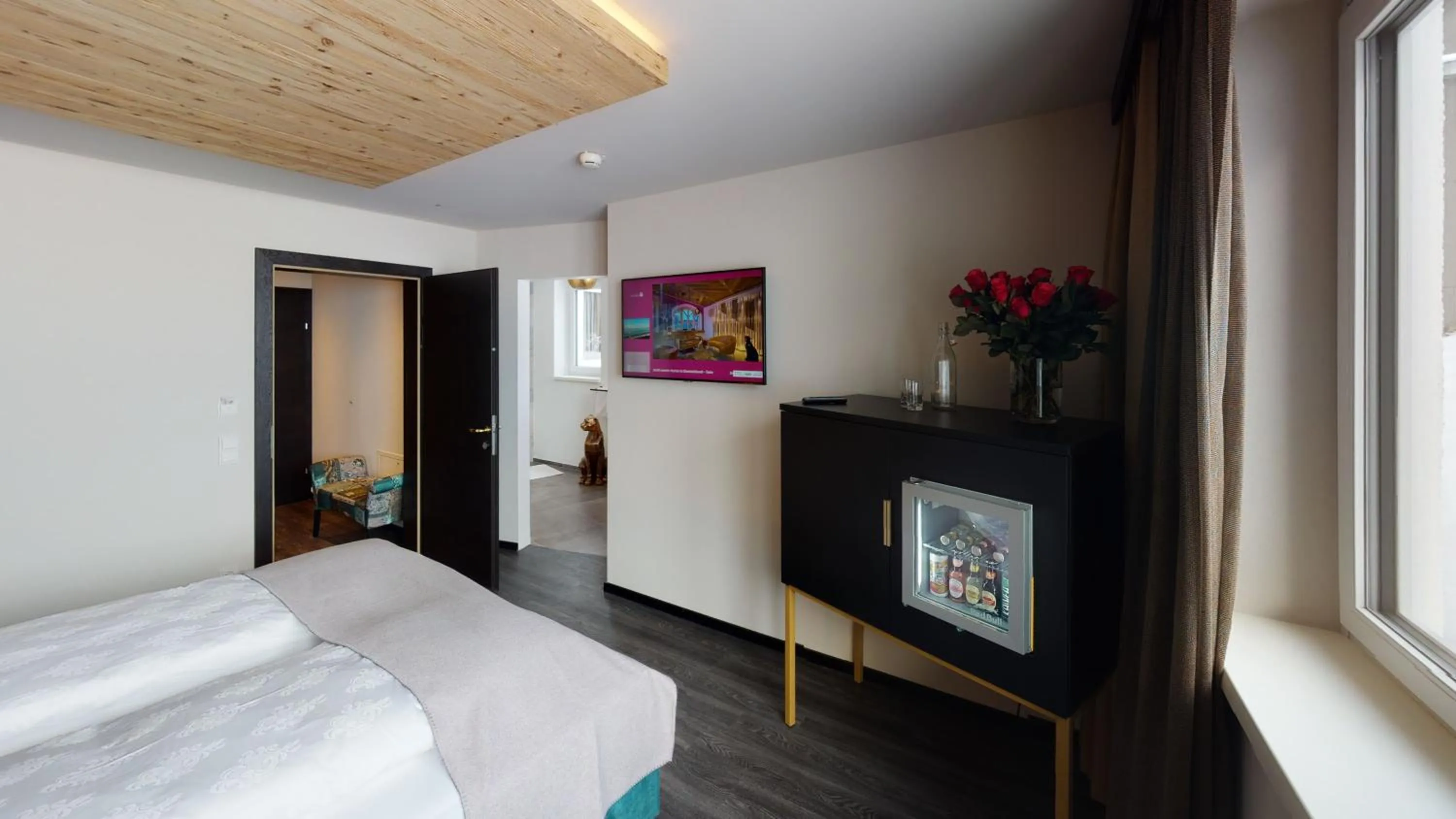 Bedroom, Bed in Hotel Panther'A