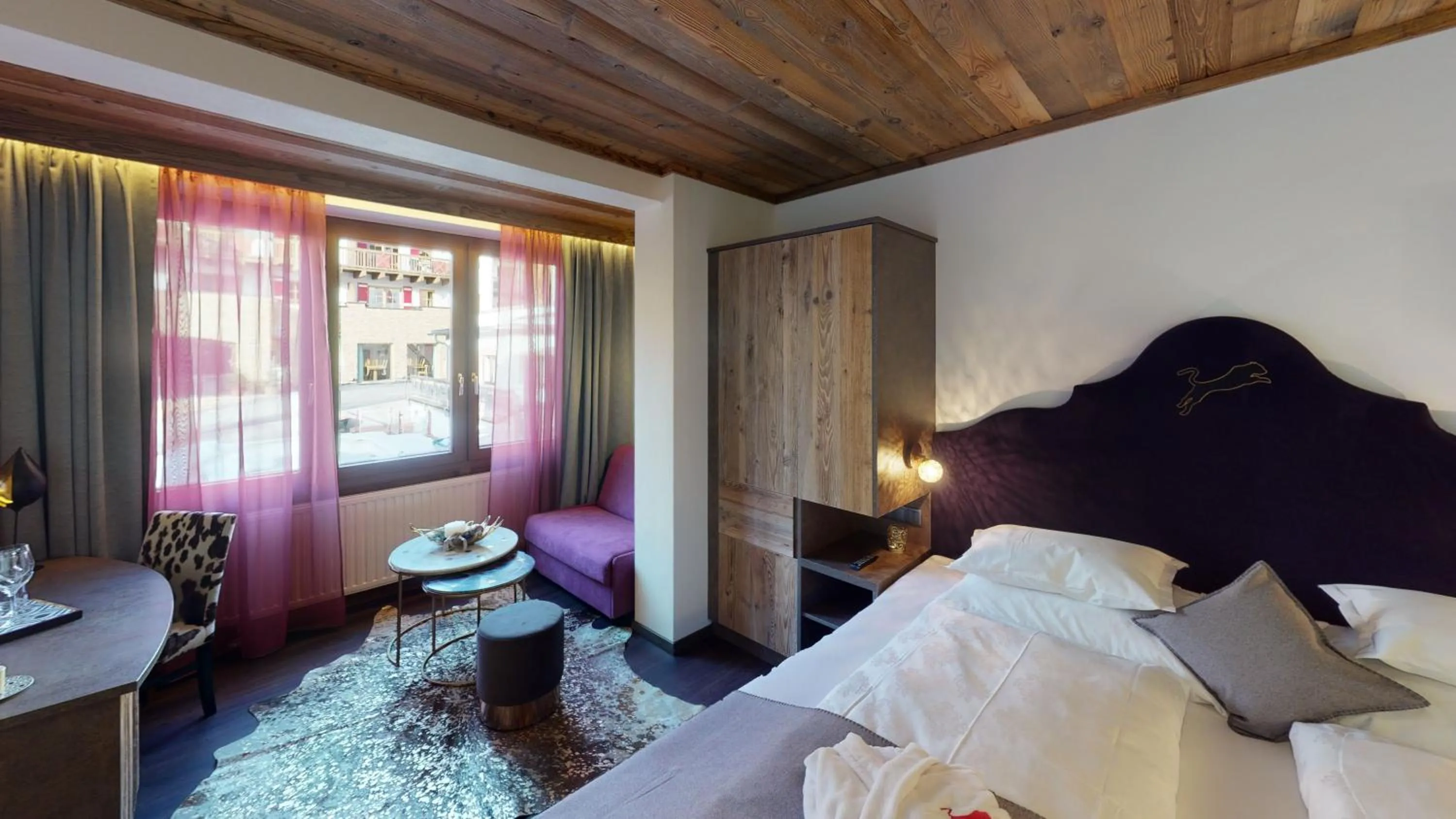 Bedroom, Bed in Hotel Panther'A