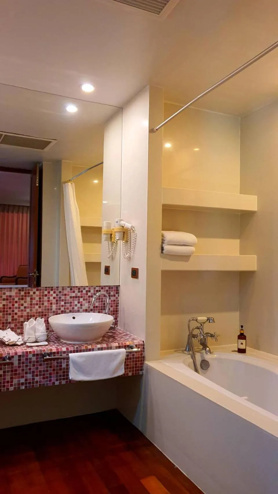 Bathroom, Bed in Mission Hills Phuket Golf Resort-SHA Extra Plus