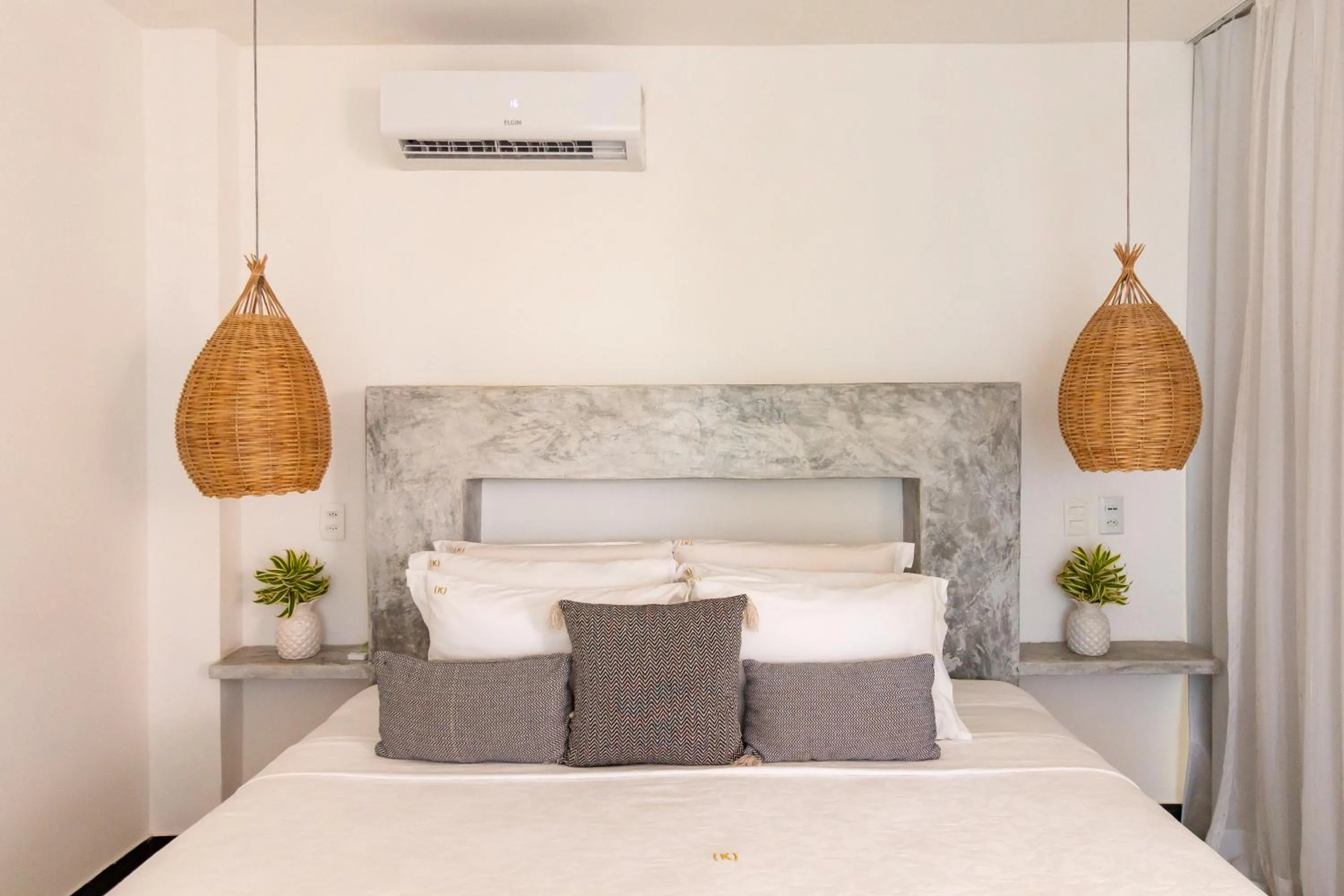 Bed in Kilombo Villas & Spa