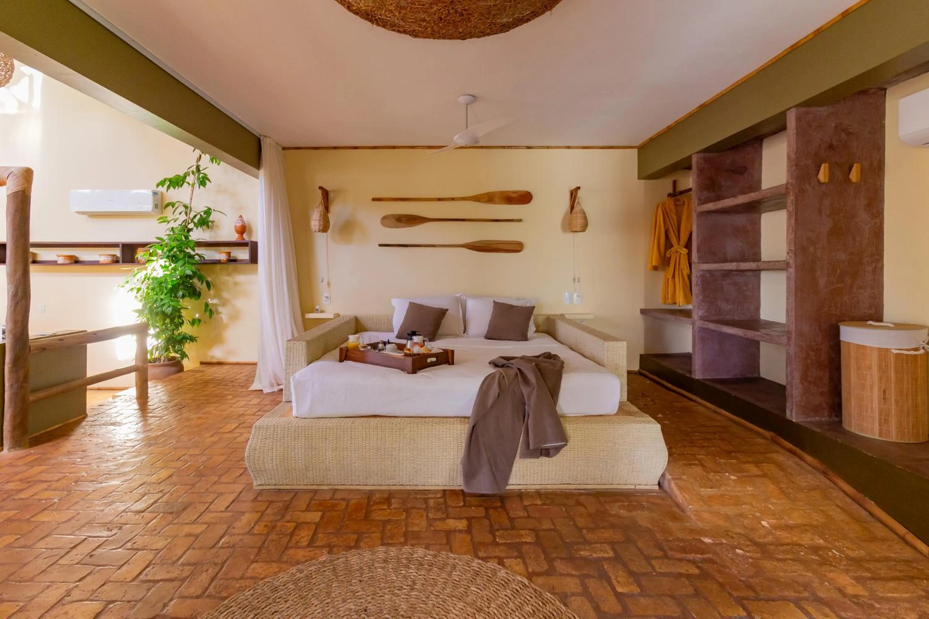 Bed in Kilombo Villas & Spa