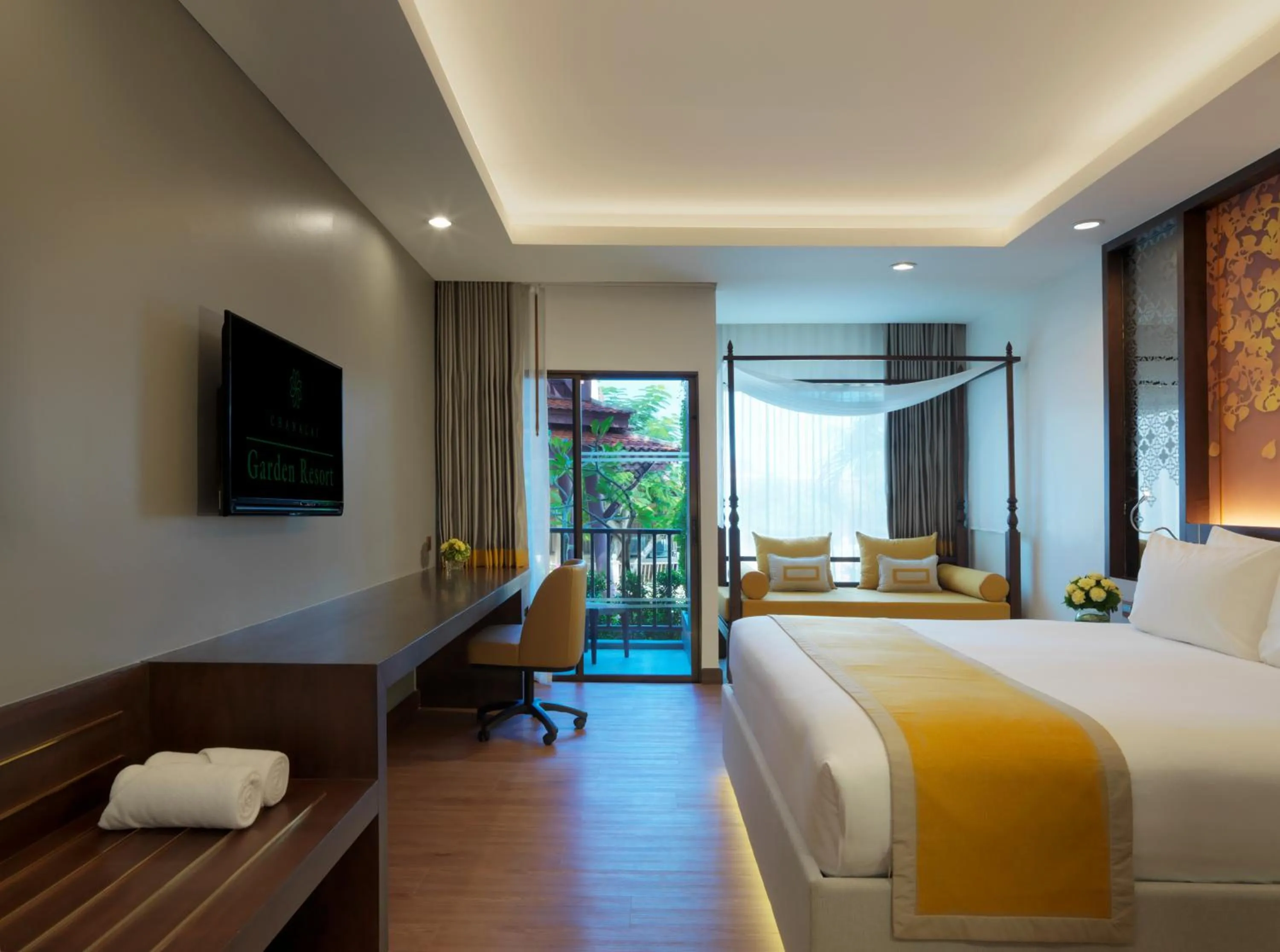 Bedroom, Bed in Chanalai Garden Resort, Kata Beach