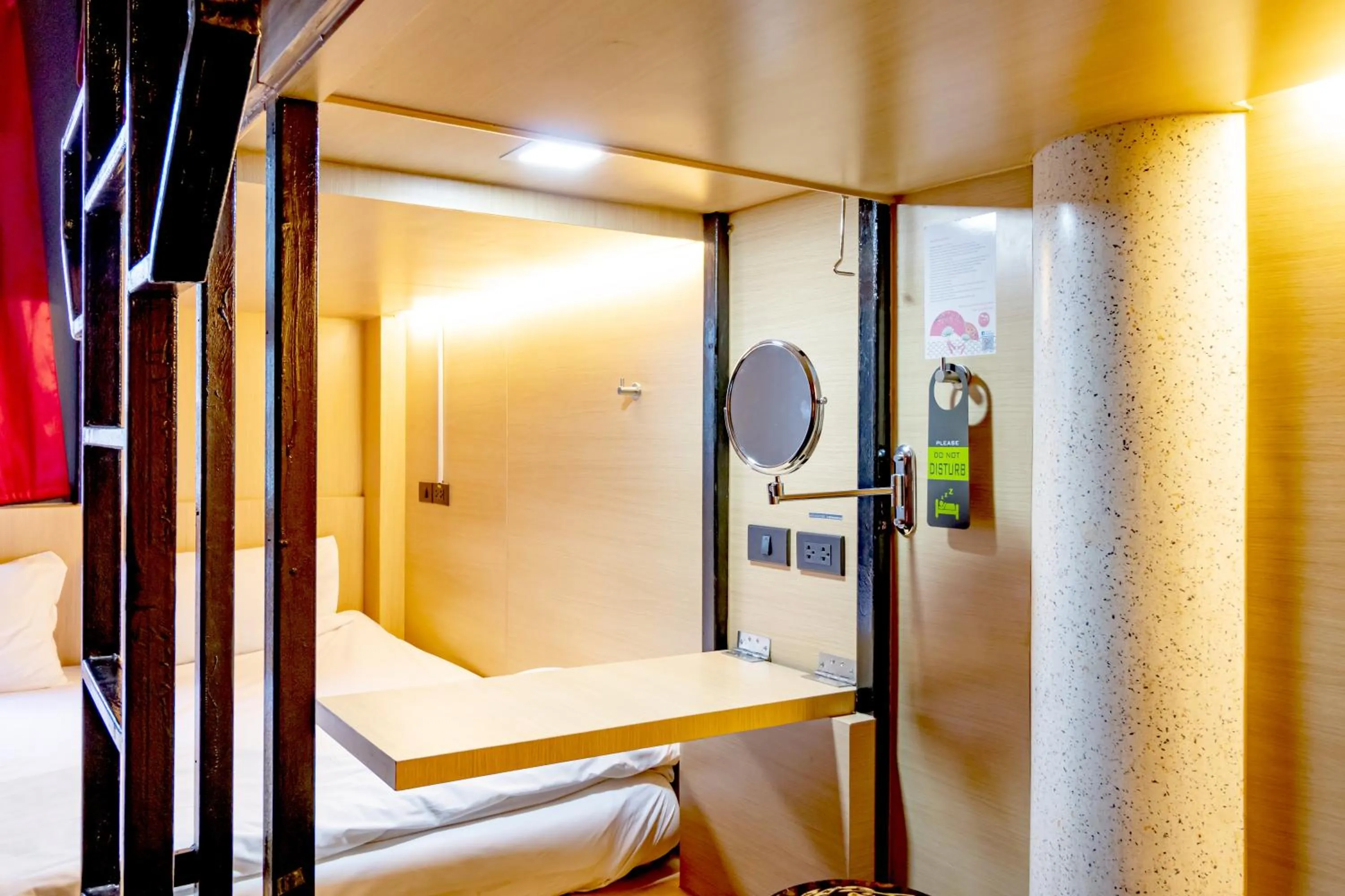 Bedroom, Bed in CLOUD on Saladaeng Silom Hostel Bangkok