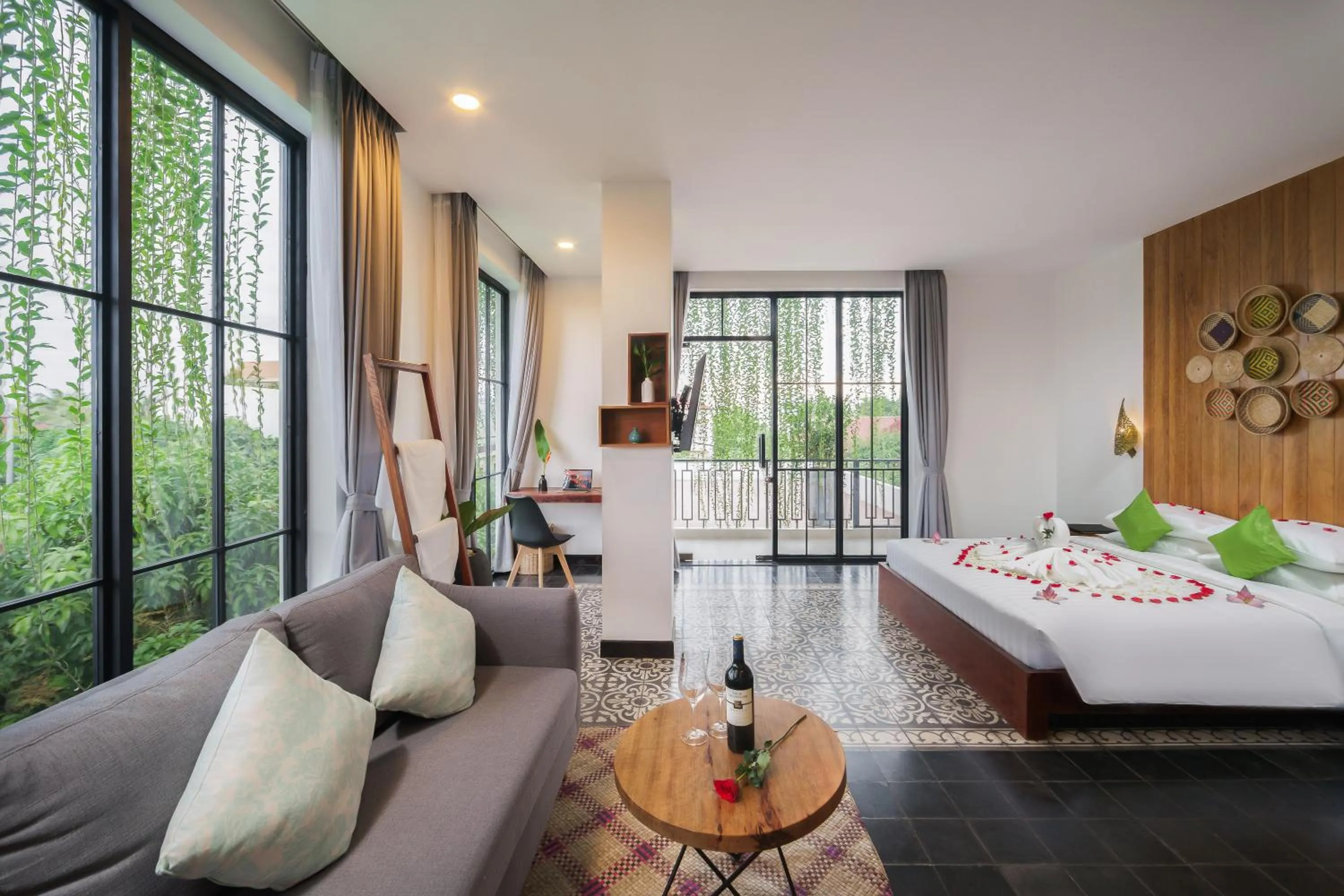 Living room, Bed in Vihara The City of Temples