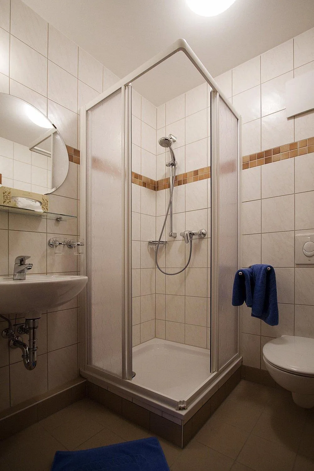 Shower in Hotel-Restaurant Alter Krug Kallinchen