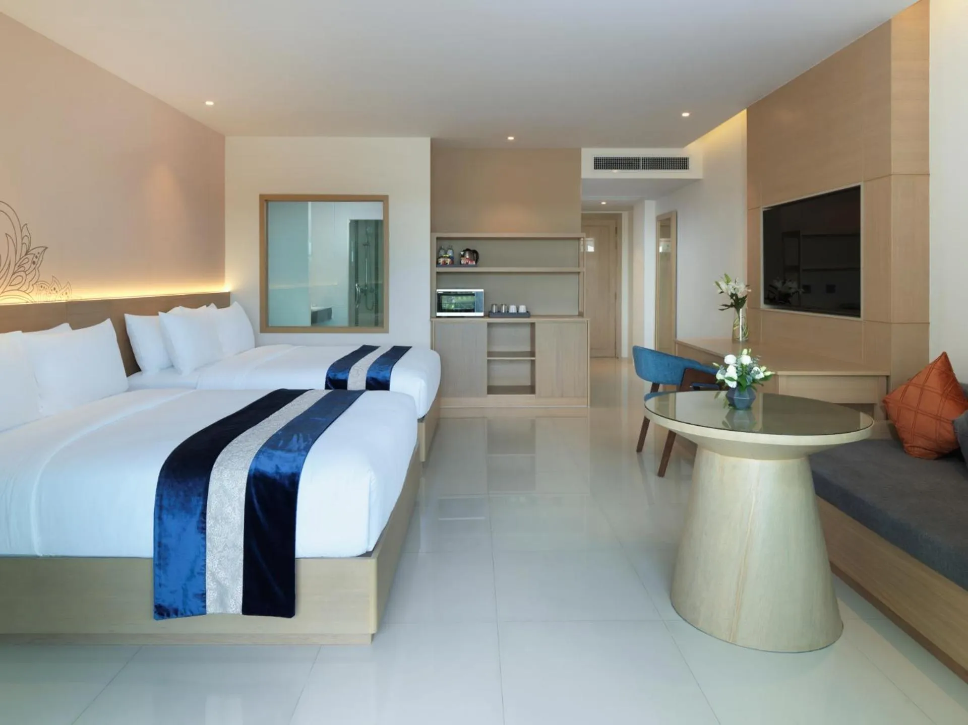 Bed in Chanalai Flora Resort, Kata Beach