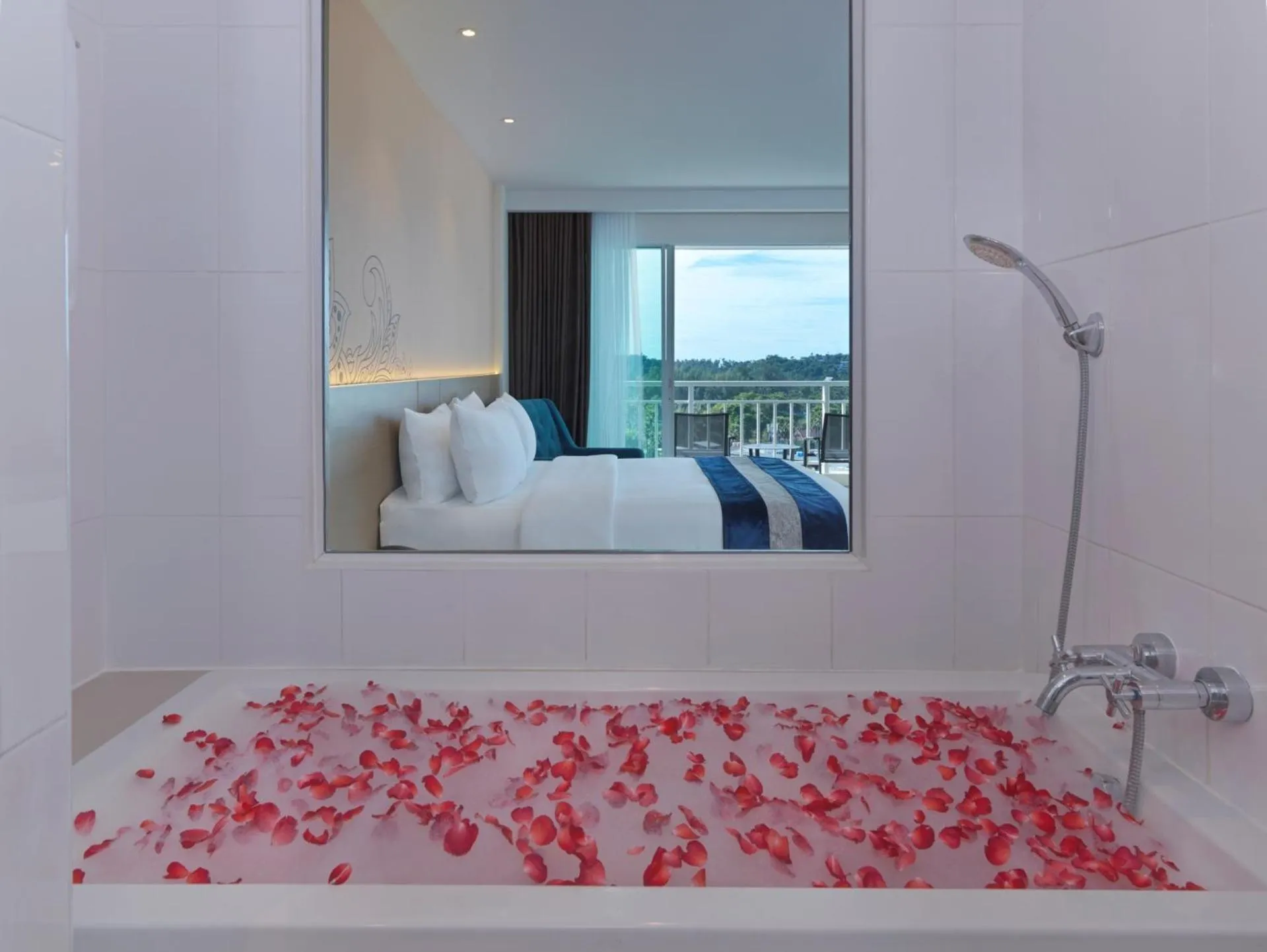 Bathroom in Chanalai Flora Resort, Kata Beach