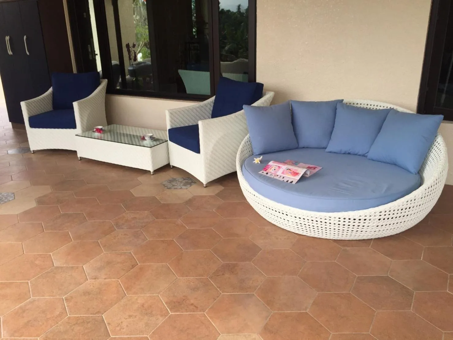 Patio in Kurumba JiJi B&B