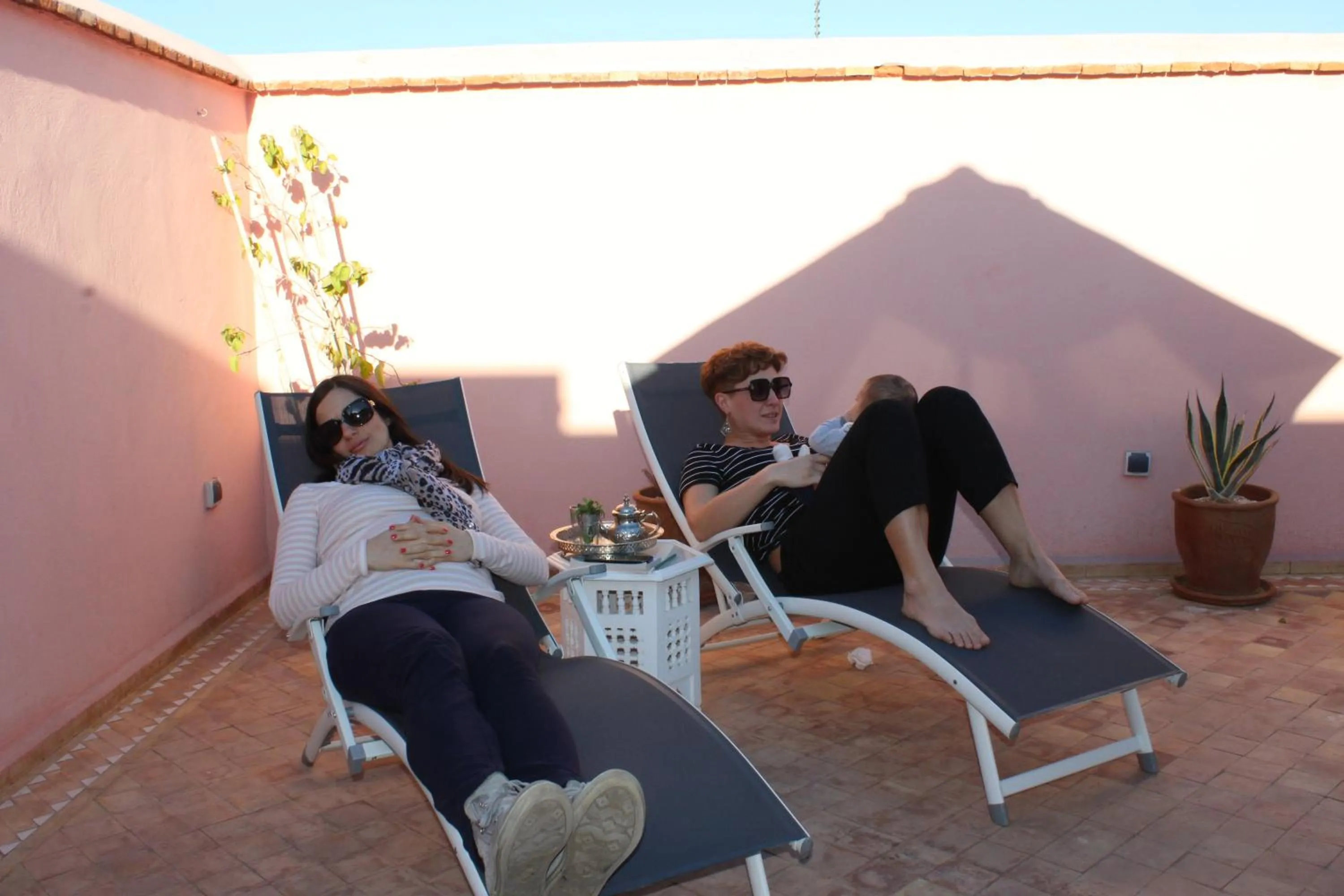 Balcony/Terrace in Riad El Arco ROOFTOP POOL & Spa
