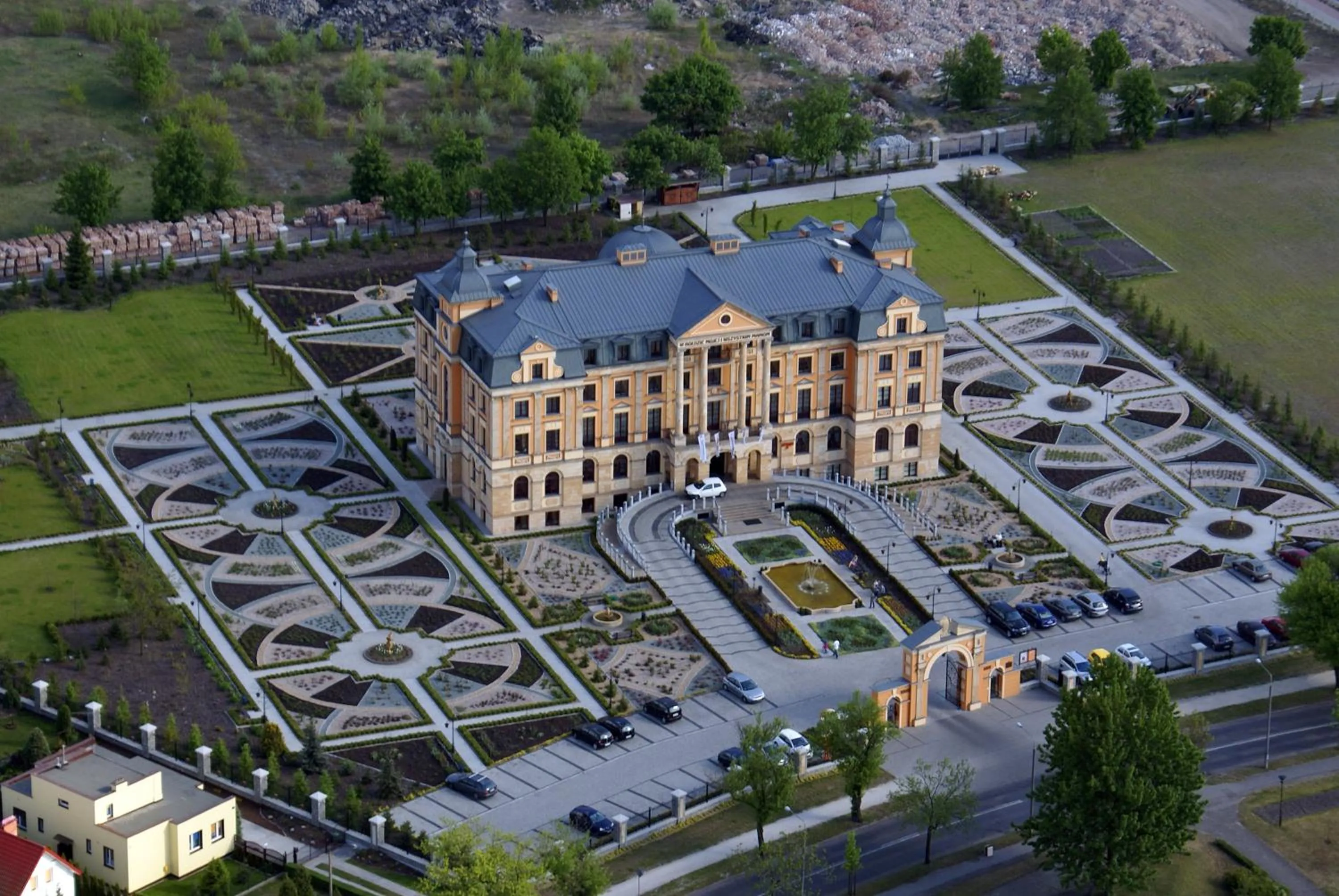 Bird's eye view in Pałac Bursztynowy